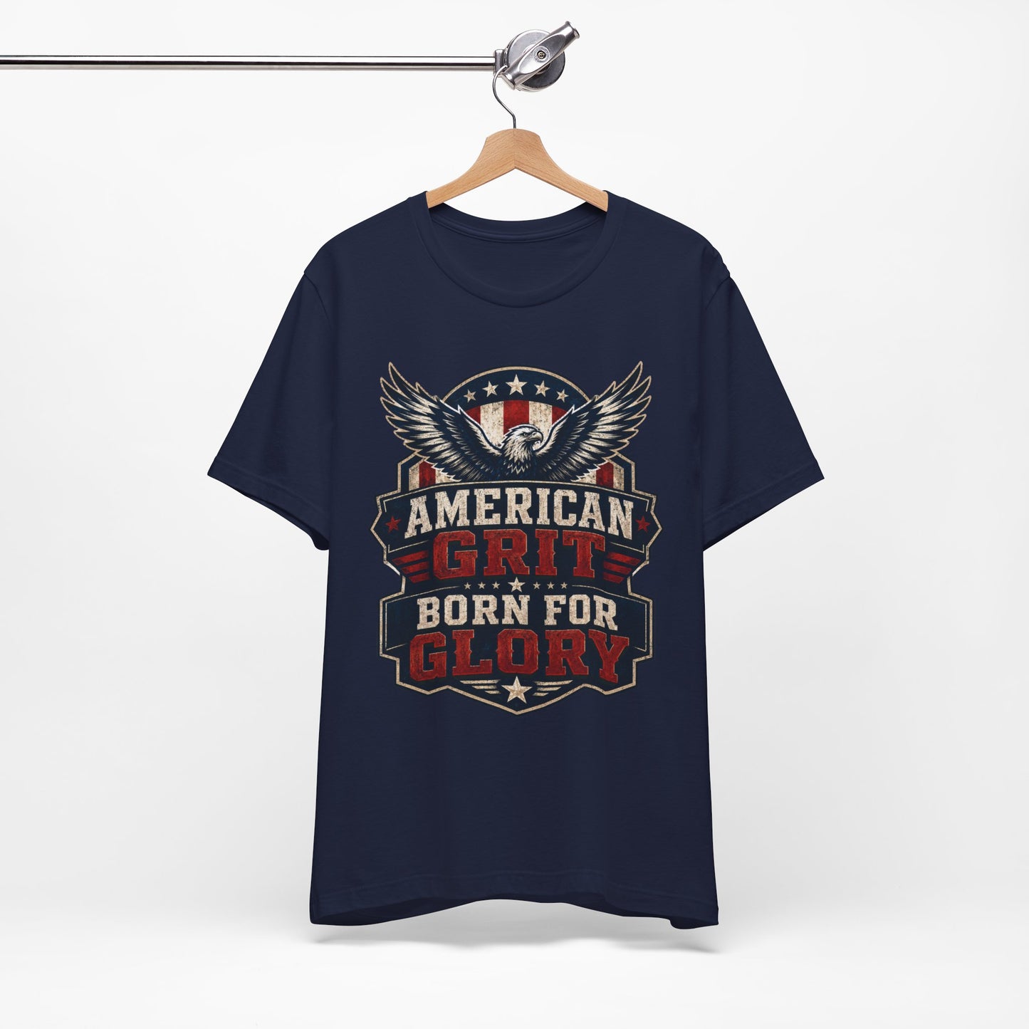 American Grit Tee — "Born for Glory" Patriotic Eagle T-Shirt