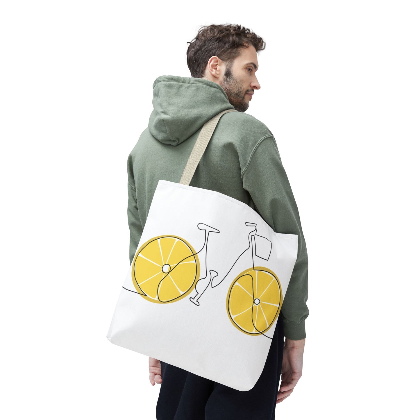 Choose Plants Always Tote Bag — Lemon Bike Floral Eco-Friendly Shopper
