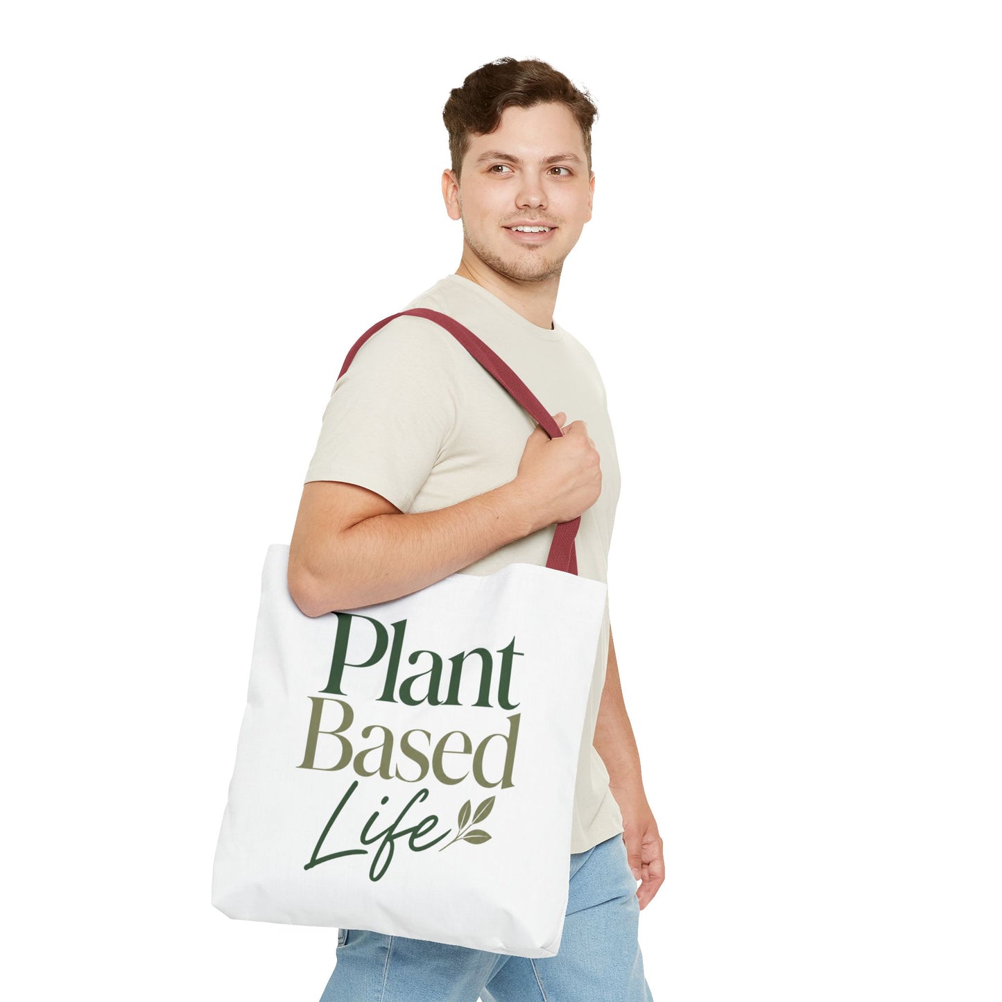 Plant-Based Tote Bag – "Plant Based Life" / "Eat Plants Daily" Eco-Friendly Canvas Tote