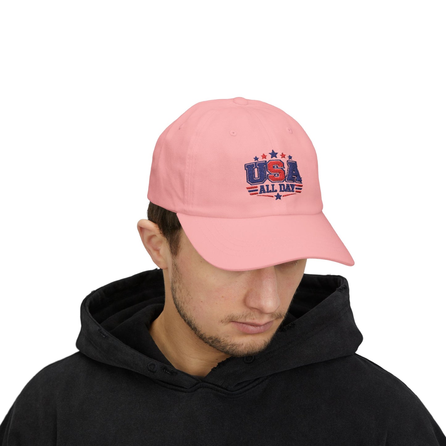 USA All Day Dad Cap — Patriotic Adjustable Baseball Hat