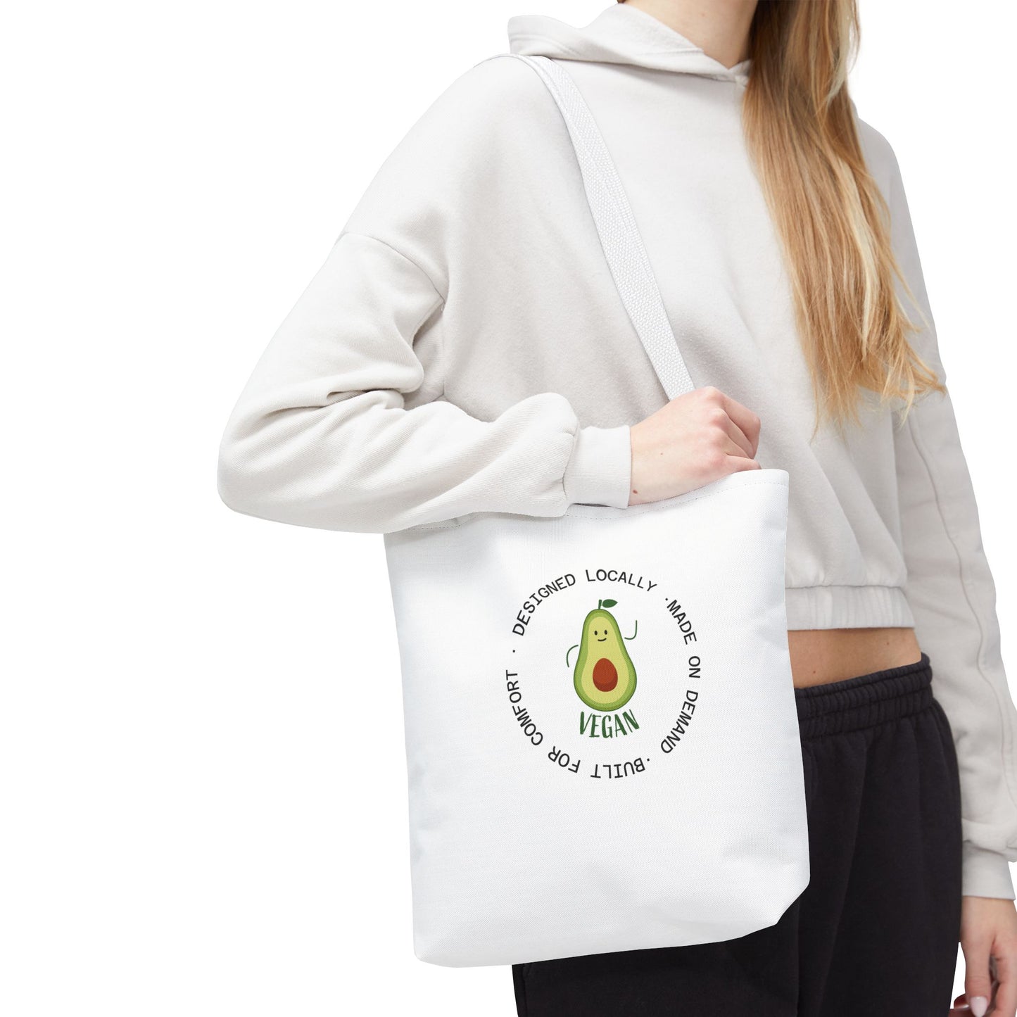 Tote Bag — Cute Vegan Avocado & Limoncello Lemon Print Eco Tote