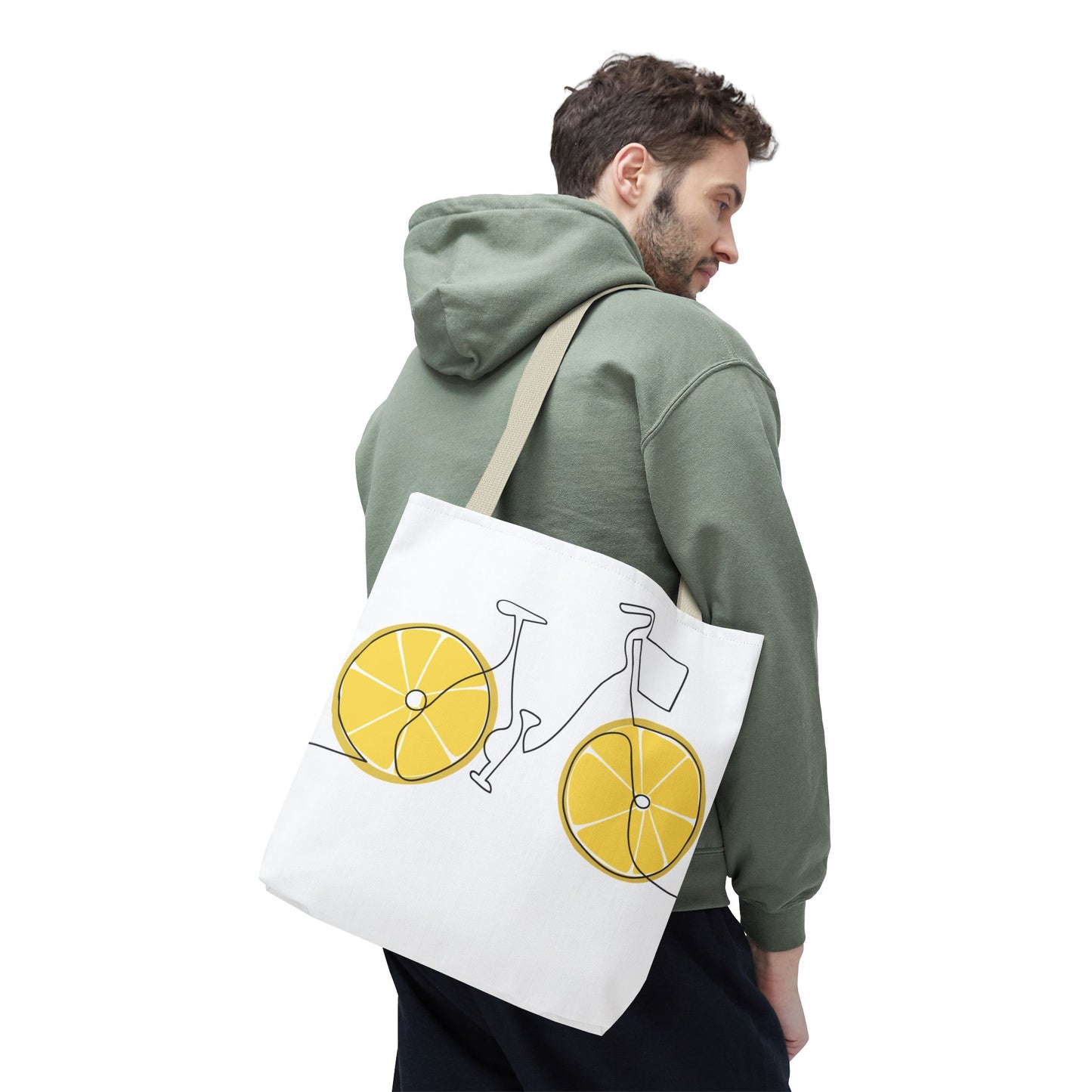 Choose Plants Always Tote Bag — Lemon Bike Floral Eco-Friendly Shopper