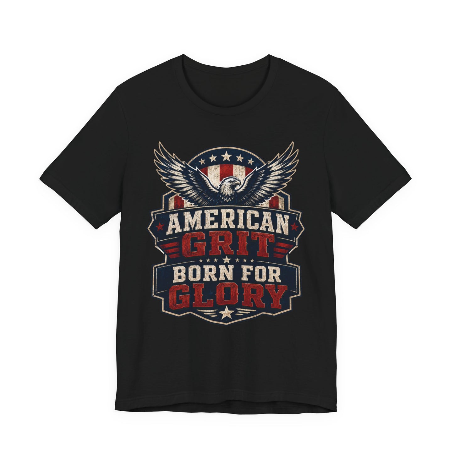 American Grit Tee — "Born for Glory" Patriotic Eagle T-Shirt
