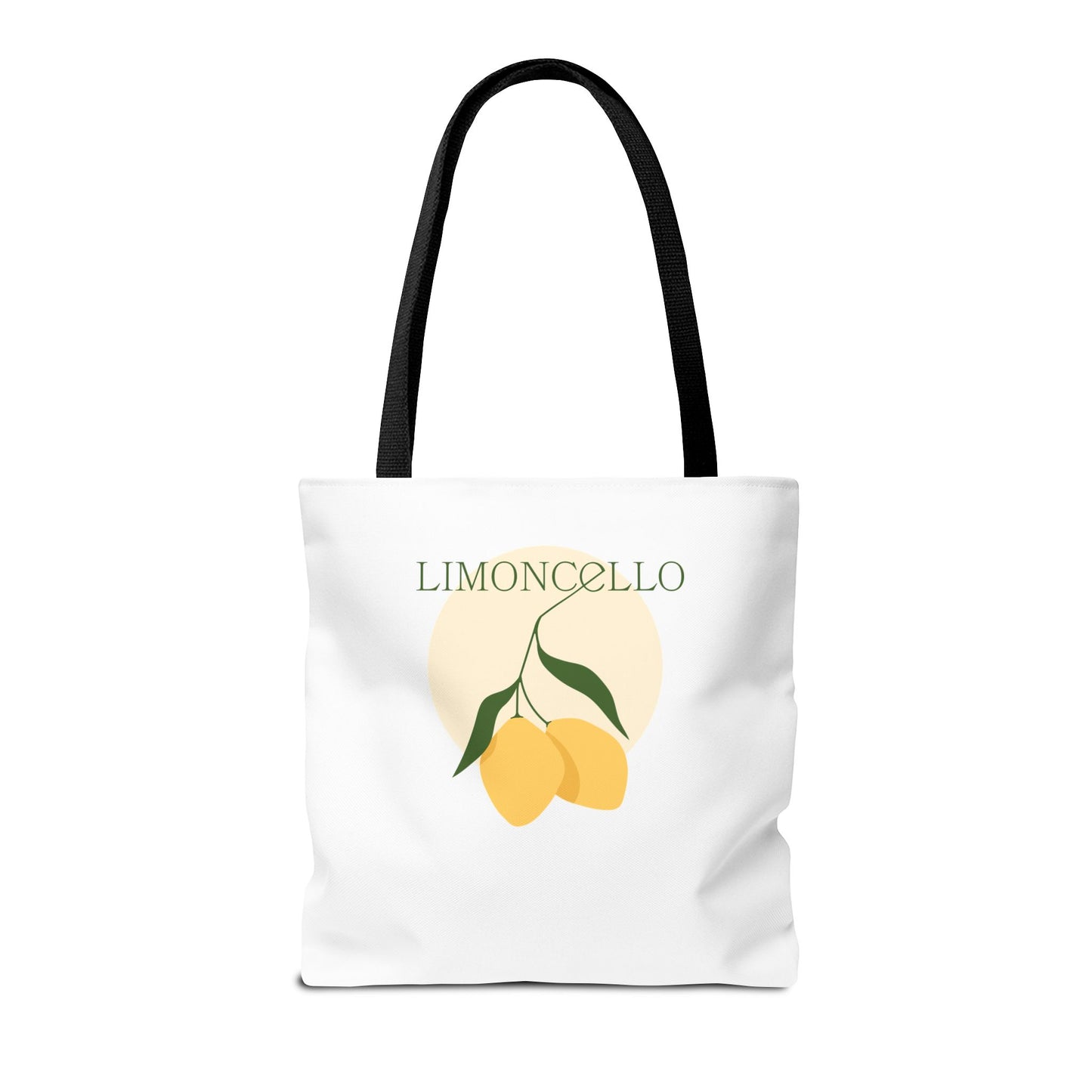 Tote Bag — Cute Vegan Avocado & Limoncello Lemon Print Eco Tote