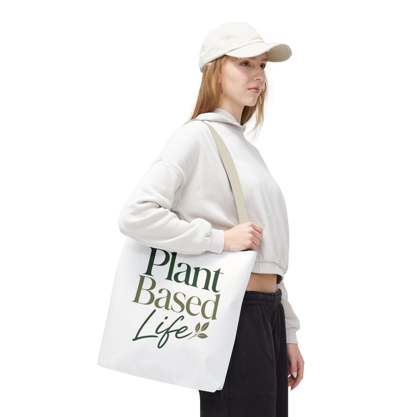 Plant-Based Tote Bag – "Plant Based Life" / "Eat Plants Daily" Eco-Friendly Canvas Tote