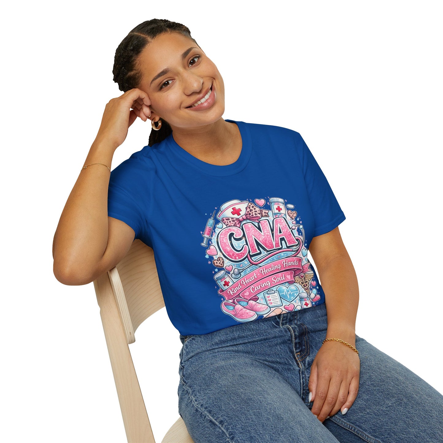 CNA Heart & Healing T-Shirt — Certified Nursing Assistant Tribute Tee