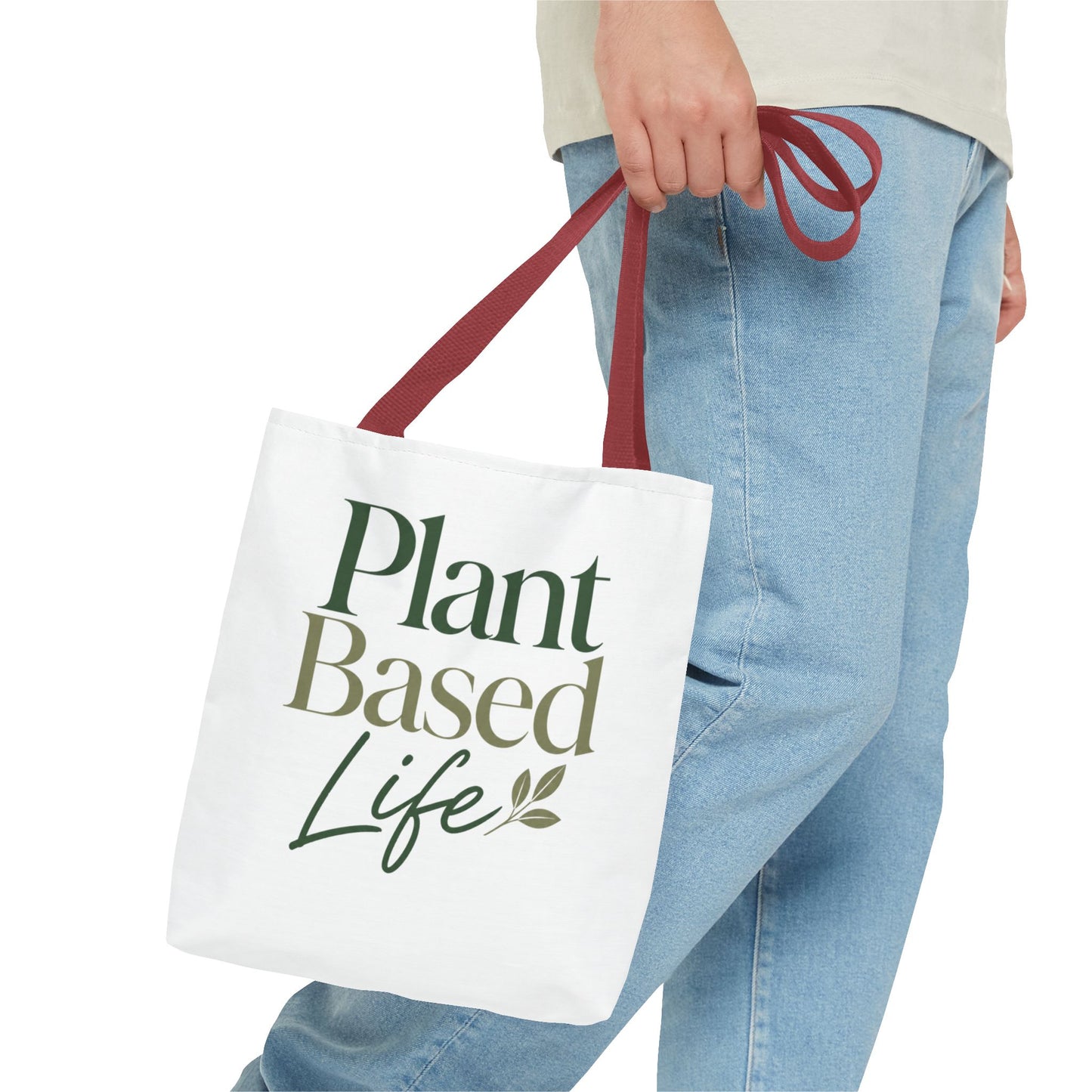Plant-Based Tote Bag – "Plant Based Life" / "Eat Plants Daily" Eco-Friendly Canvas Tote