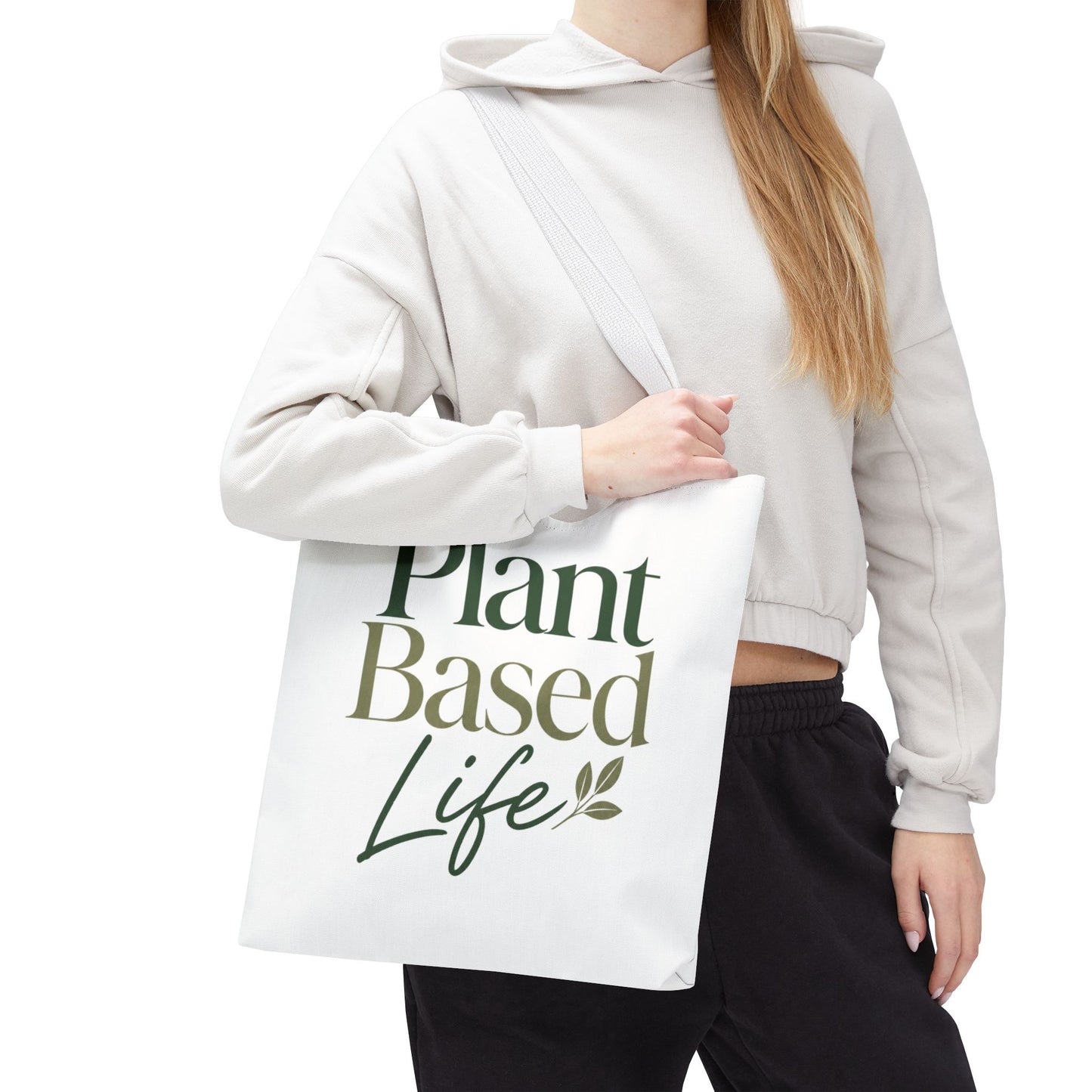 Plant-Based Tote Bag – "Plant Based Life" / "Eat Plants Daily" Eco-Friendly Canvas Tote