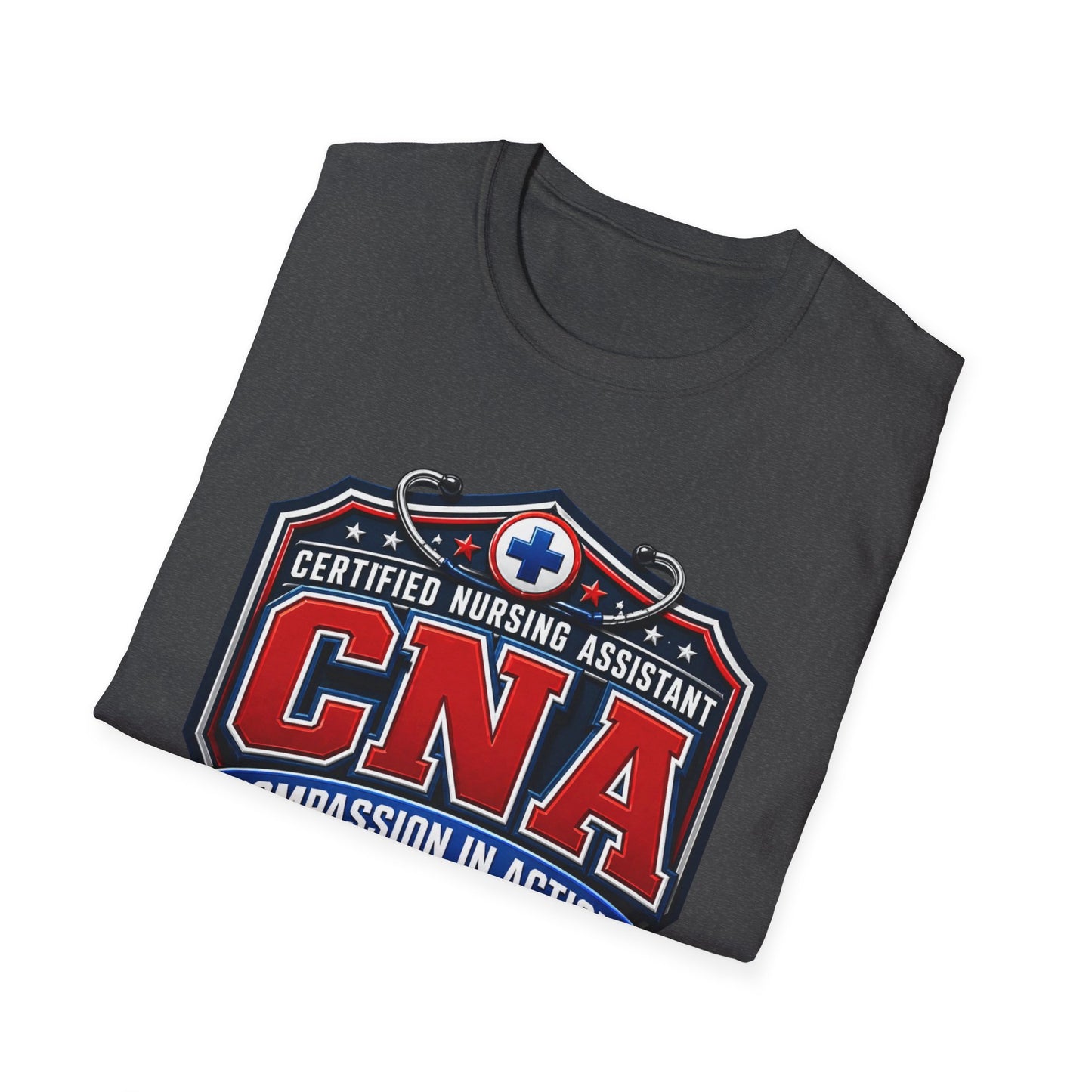 CNA T-Shirt – Certified Nursing Assistant ‘Compassion in Action’ Design