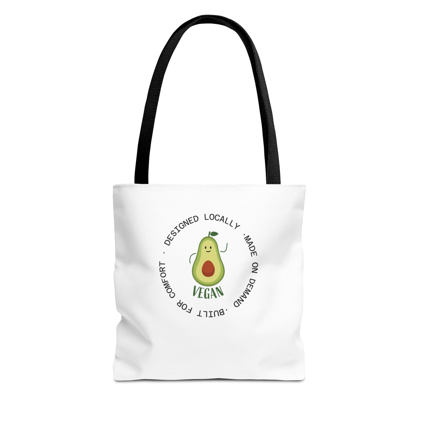 Tote Bag — Cute Vegan Avocado & Limoncello Lemon Print Eco Tote