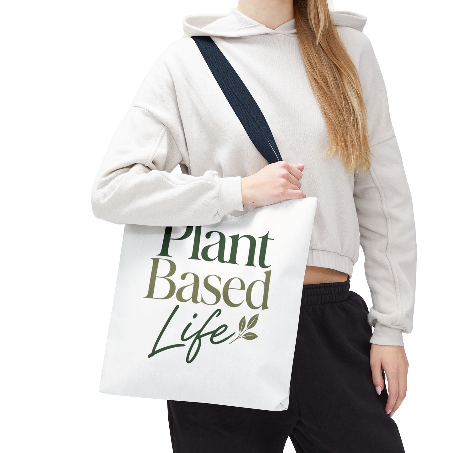 Plant-Based Tote Bag – "Plant Based Life" / "Eat Plants Daily" Eco-Friendly Canvas Tote