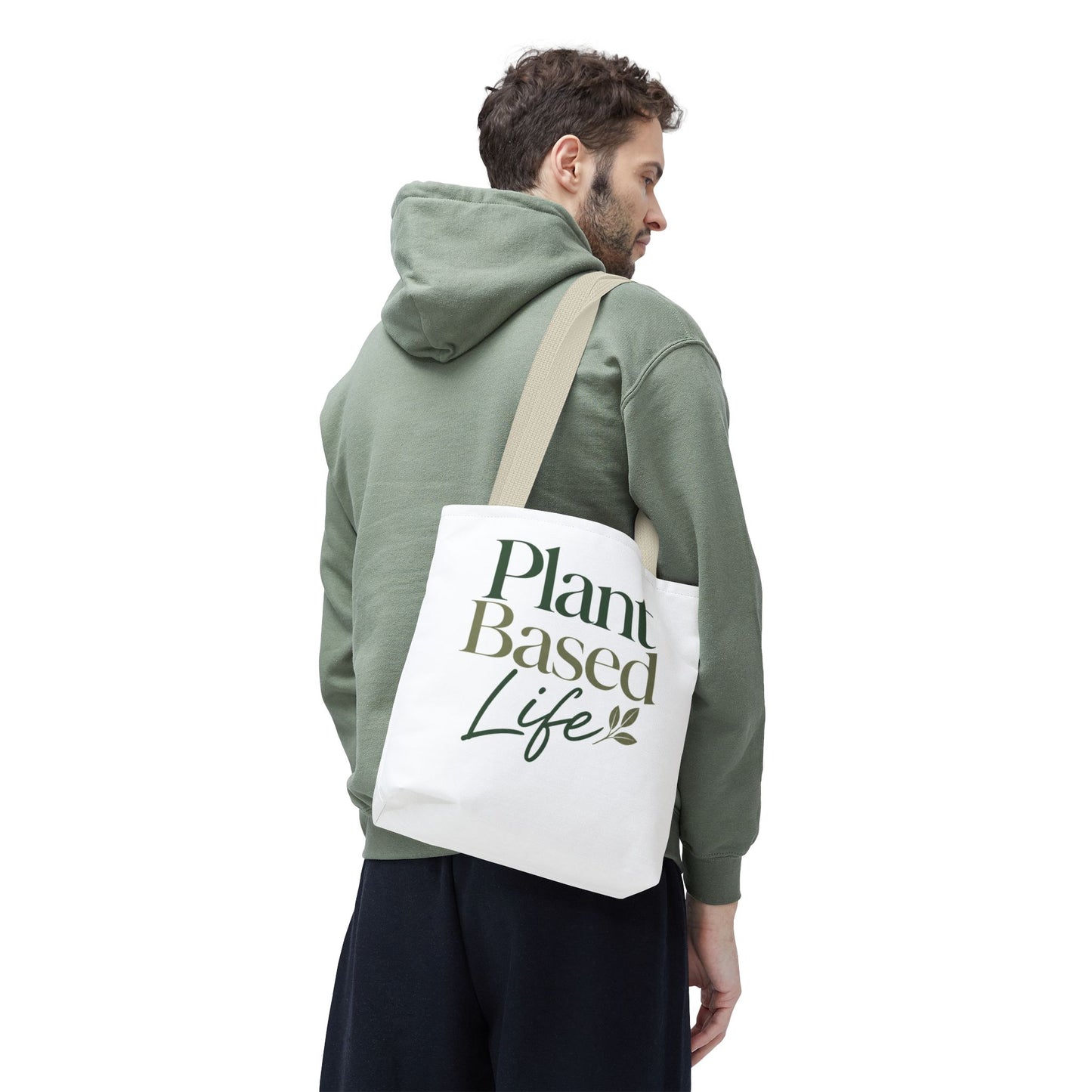 Plant-Based Tote Bag – "Plant Based Life" / "Eat Plants Daily" Eco-Friendly Canvas Tote