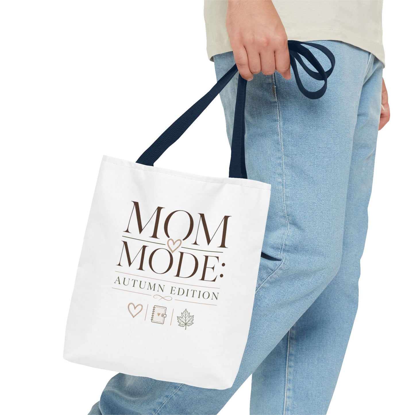 Tote Bag - "Mom Mode: Autumn Edition" & Lemon Wheel Bicycle Graphic Tote