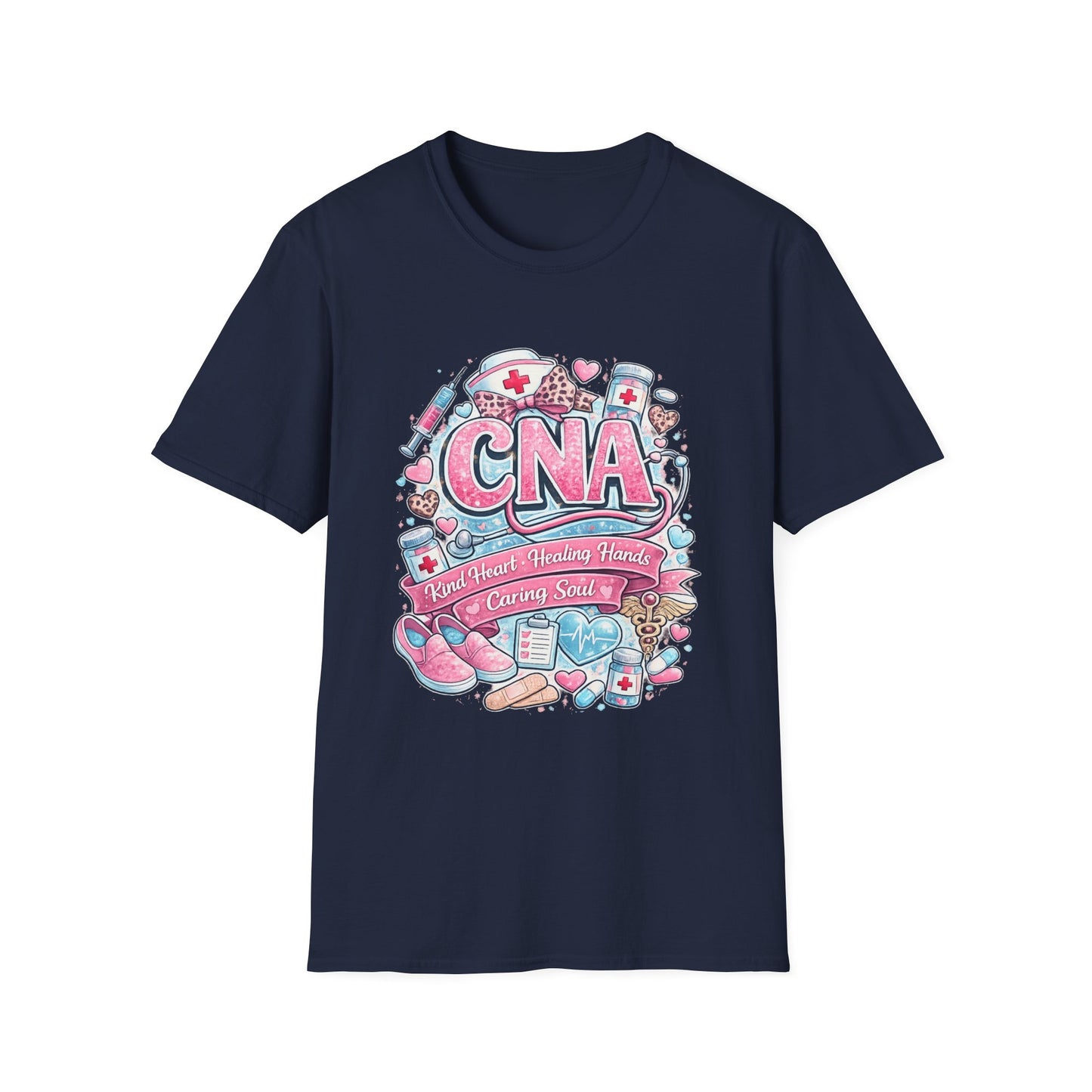 CNA Heart & Healing T-Shirt — Certified Nursing Assistant Tribute Tee