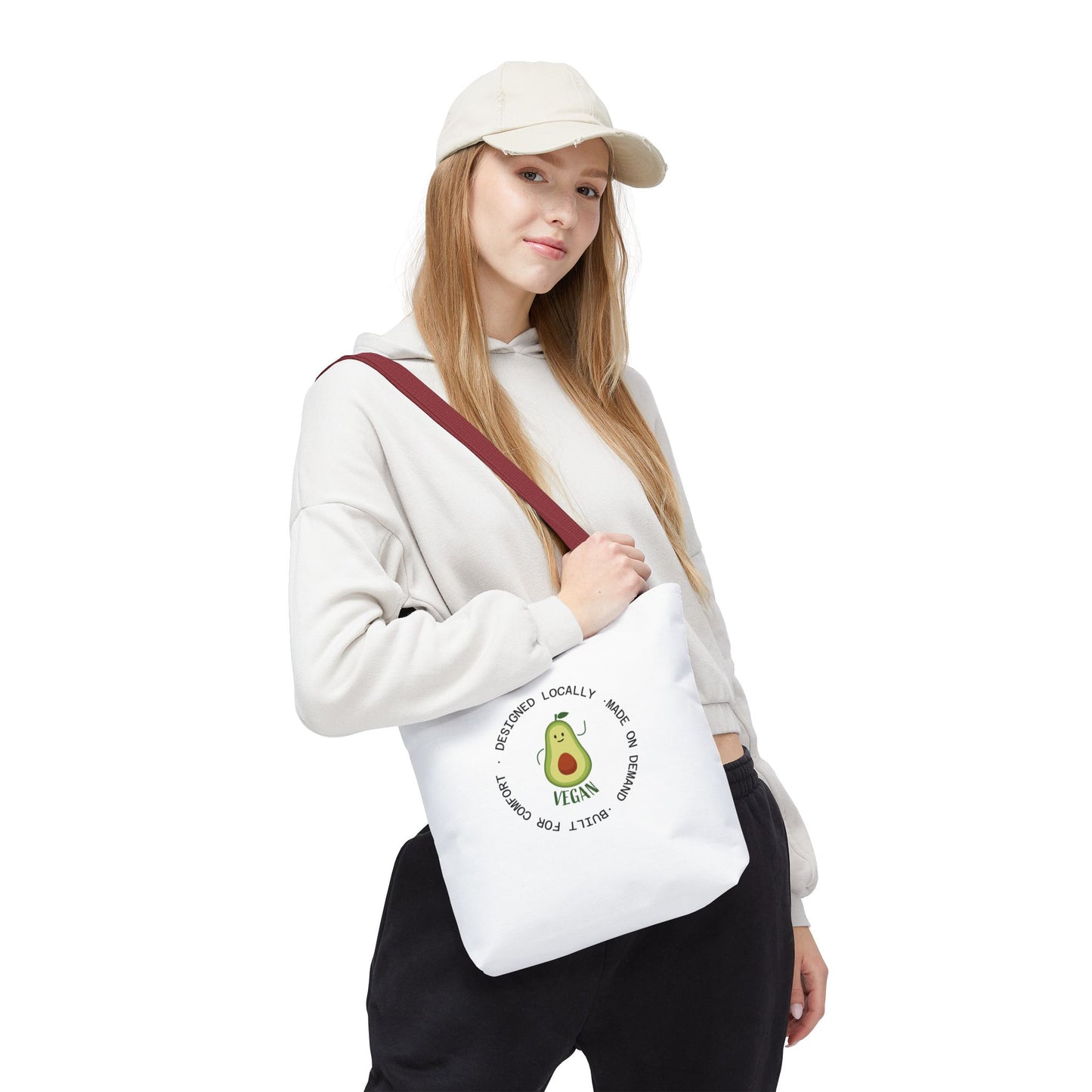 Tote Bag — Cute Vegan Avocado & Limoncello Lemon Print Eco Tote