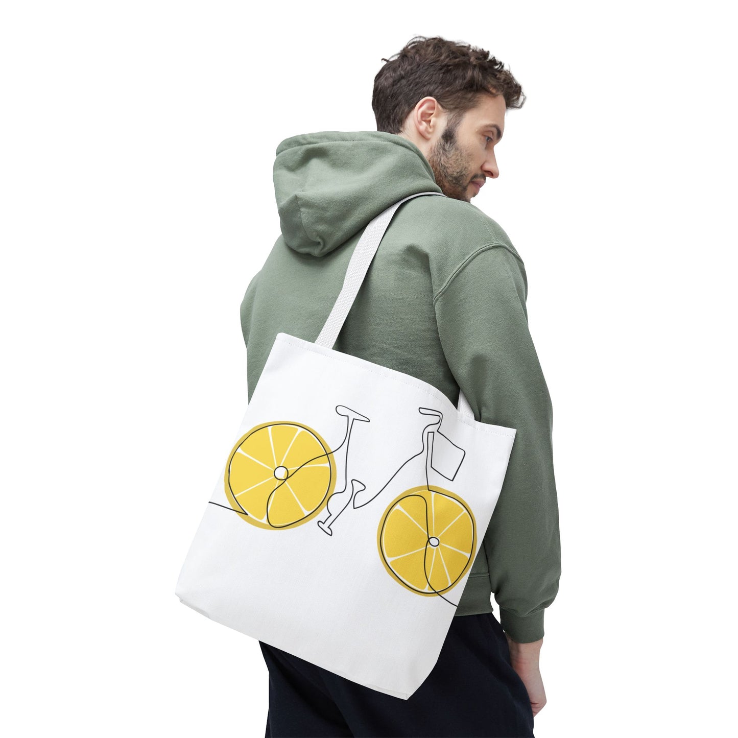 Choose Plants Always Tote Bag — Lemon Bike Floral Eco-Friendly Shopper