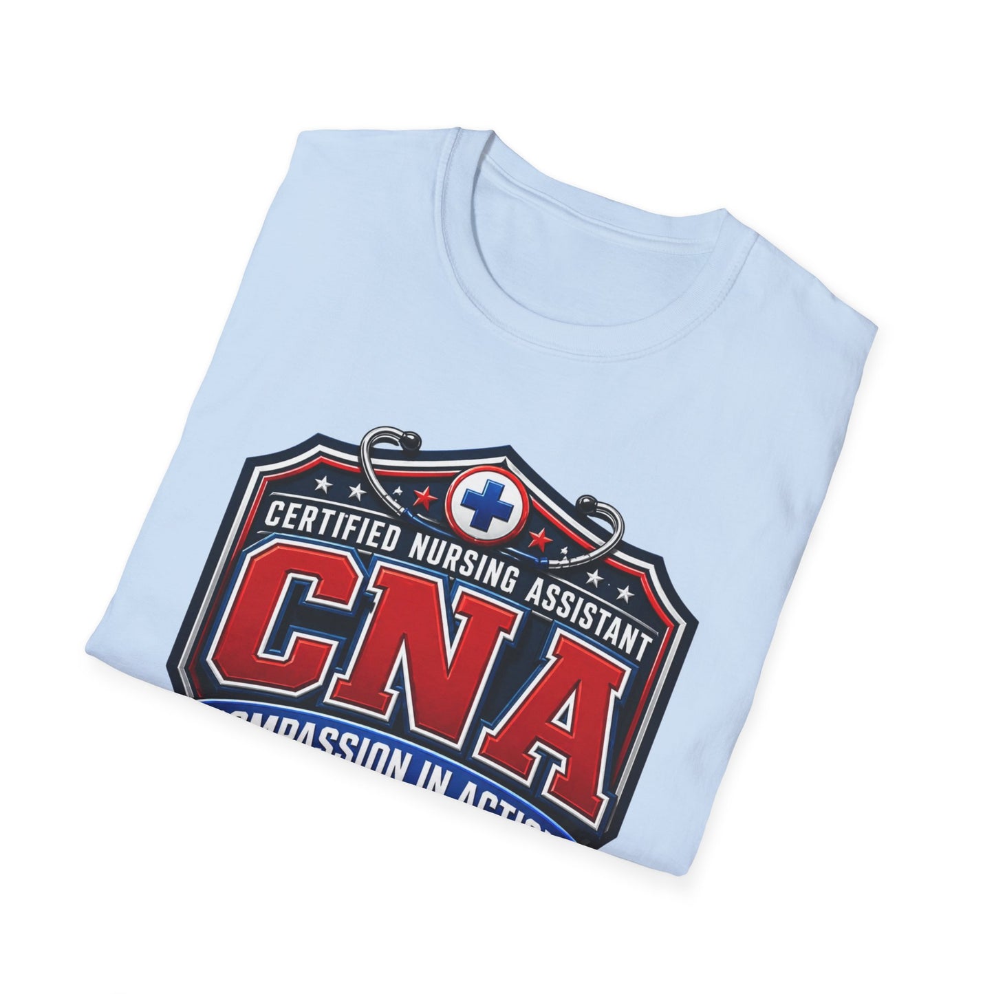 CNA T-Shirt – Certified Nursing Assistant ‘Compassion in Action’ Design
