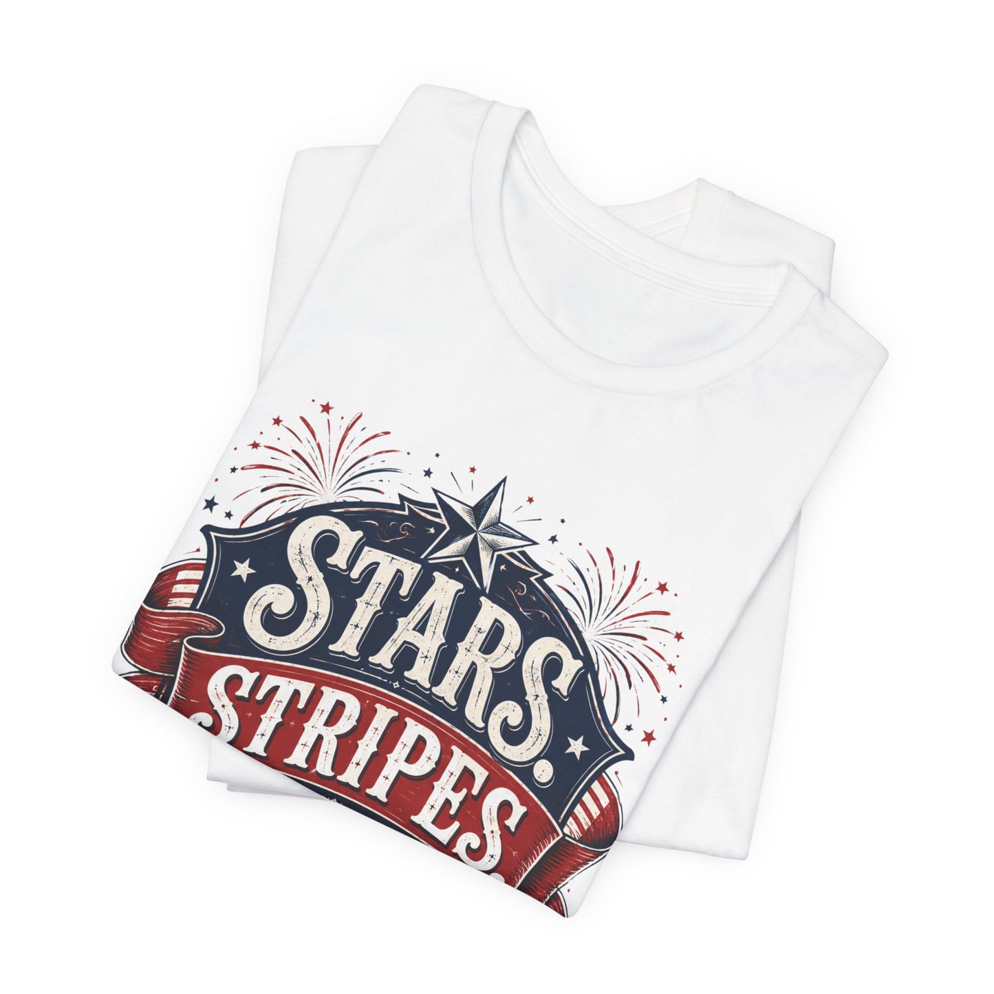 Patriotic "Stars, Stripes, Stand Tall" Tee