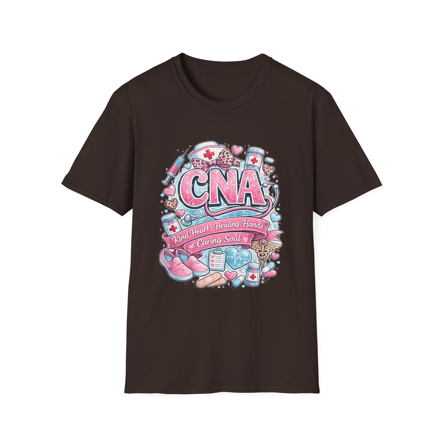 CNA Heart & Healing T-Shirt — Certified Nursing Assistant Tribute Tee