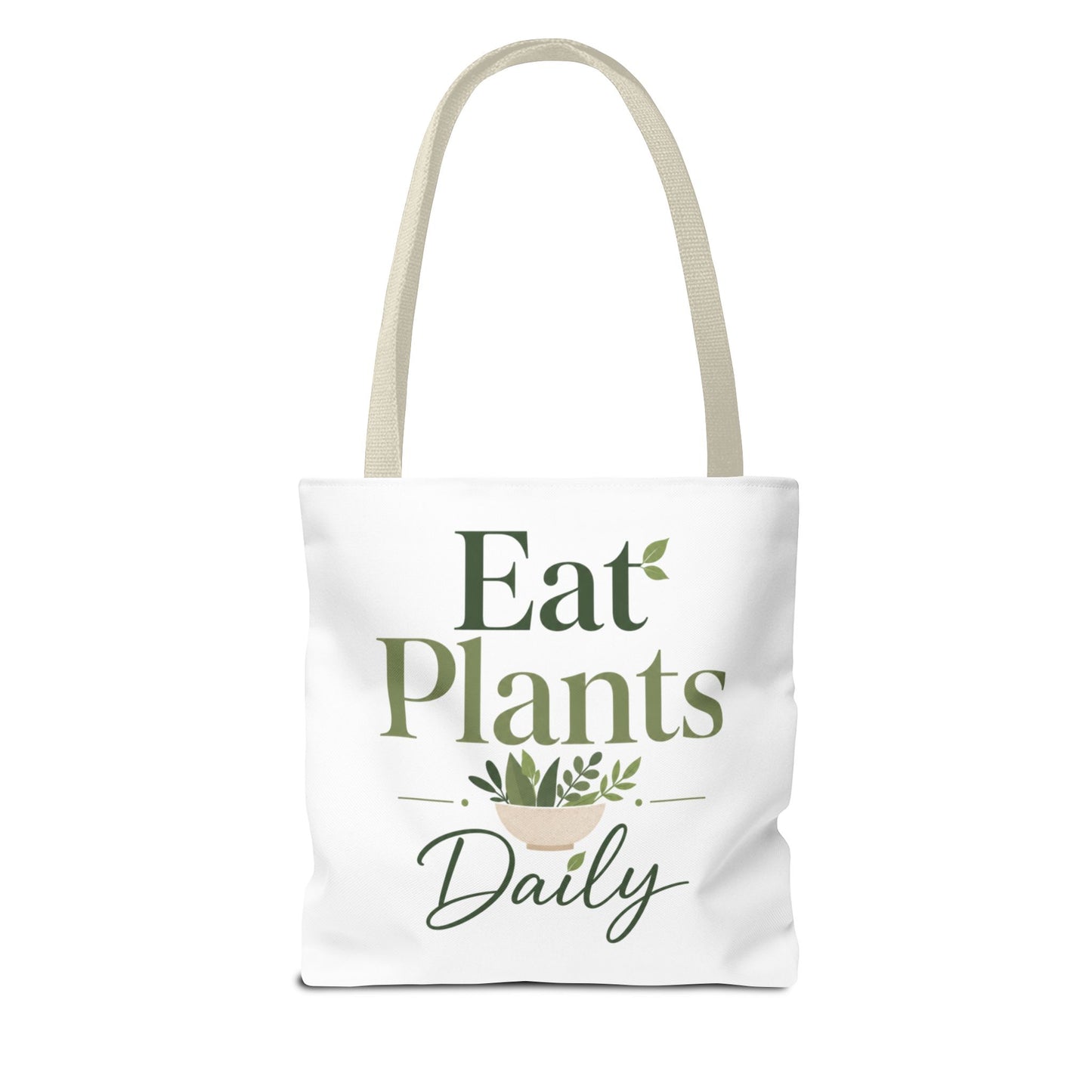 Plant-Based Tote Bag – "Plant Based Life" / "Eat Plants Daily" Eco-Friendly Canvas Tote