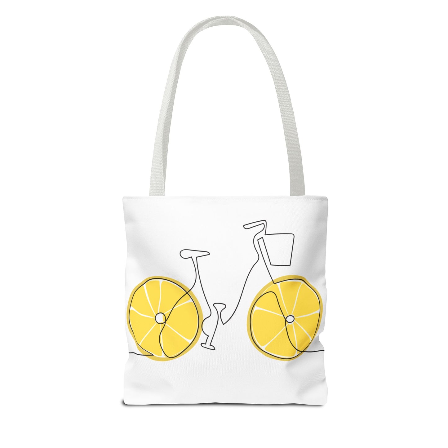 Tote Bag - "Mom Mode: Autumn Edition" & Lemon Wheel Bicycle Graphic Tote