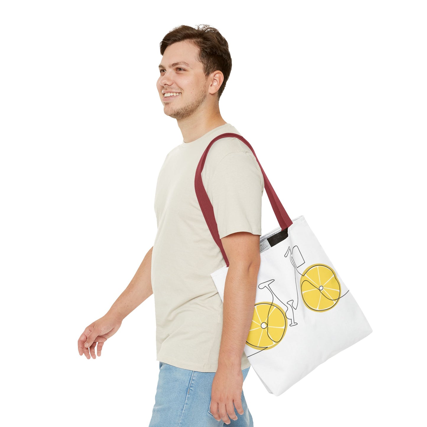 Choose Plants Always Tote Bag — Lemon Bike Floral Eco-Friendly Shopper