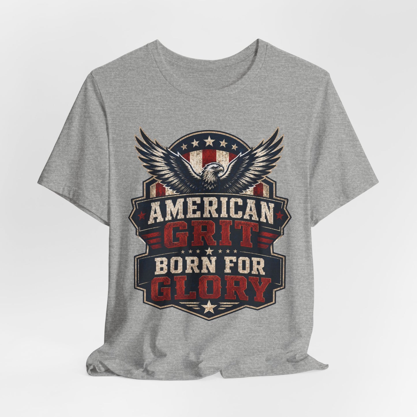 American Grit Tee — "Born for Glory" Patriotic Eagle T-Shirt