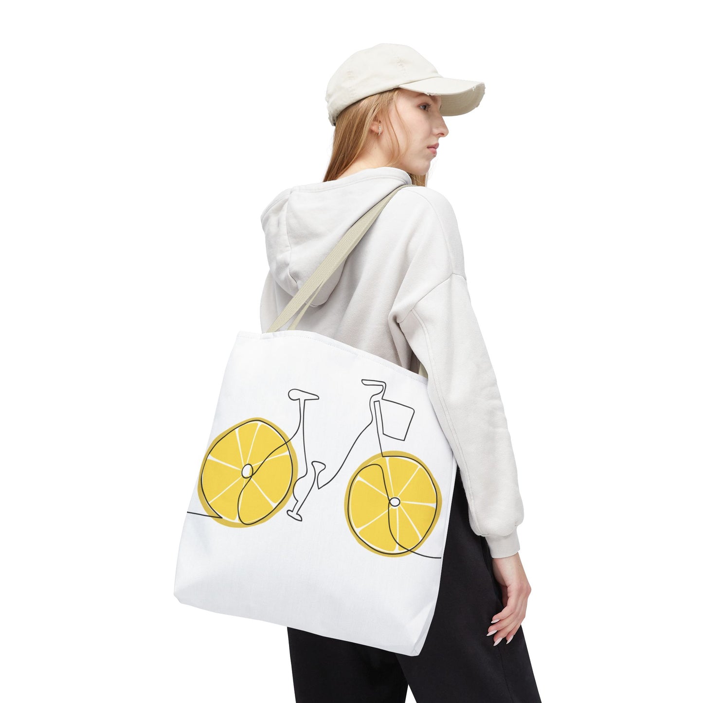 Choose Plants Always Tote Bag — Lemon Bike Floral Eco-Friendly Shopper
