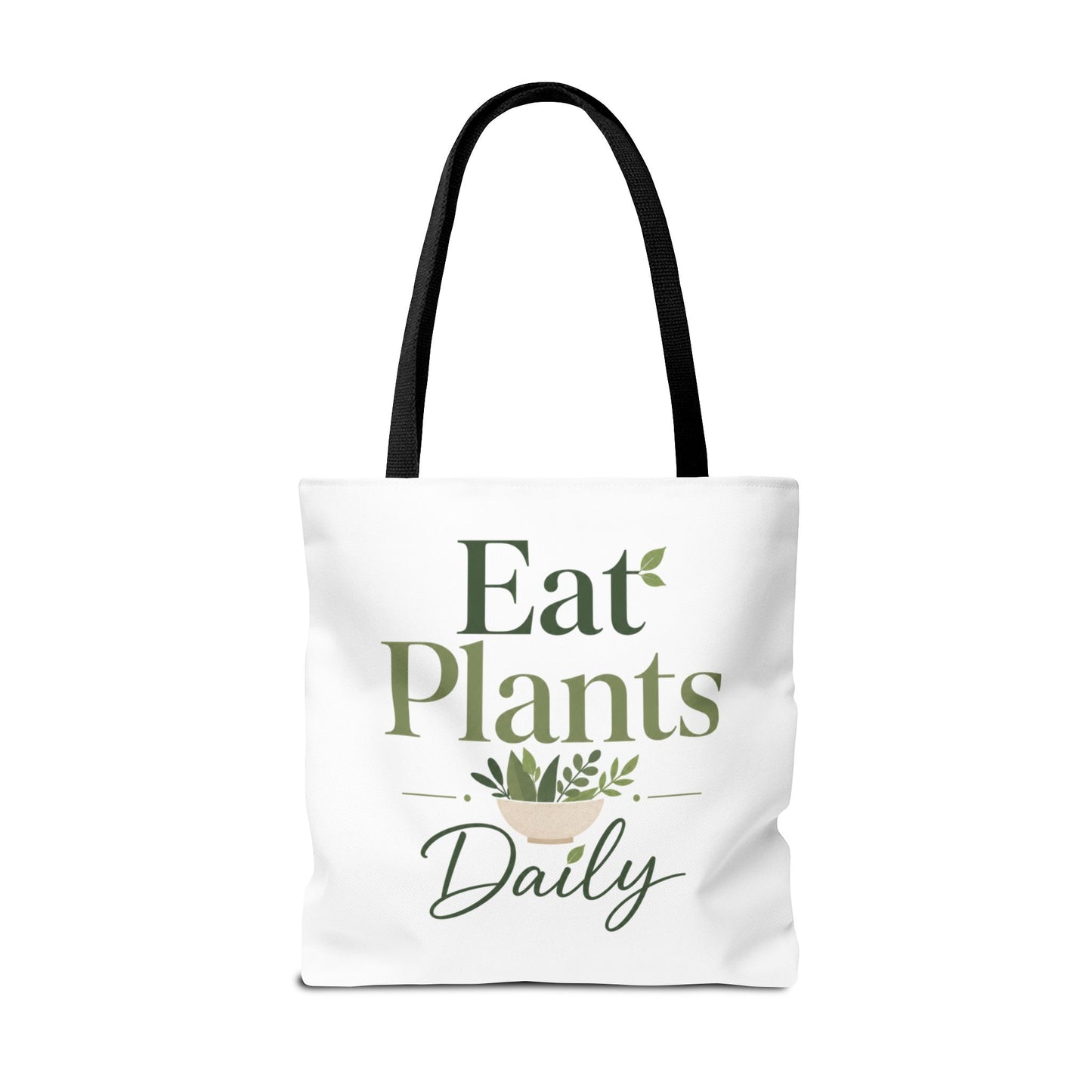 Plant-Based Tote Bag – "Plant Based Life" / "Eat Plants Daily" Eco-Friendly Canvas Tote
