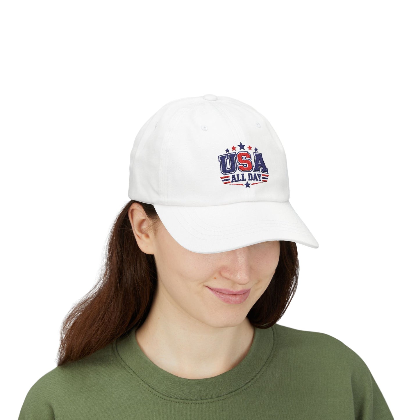USA All Day Dad Cap — Patriotic Adjustable Baseball Hat