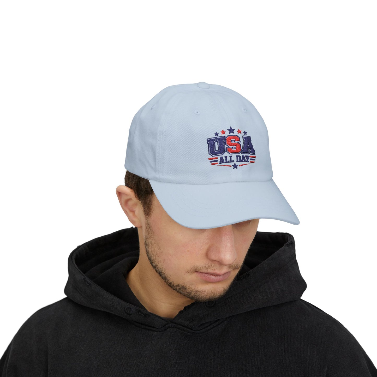 USA All Day Dad Cap — Patriotic Adjustable Baseball Hat