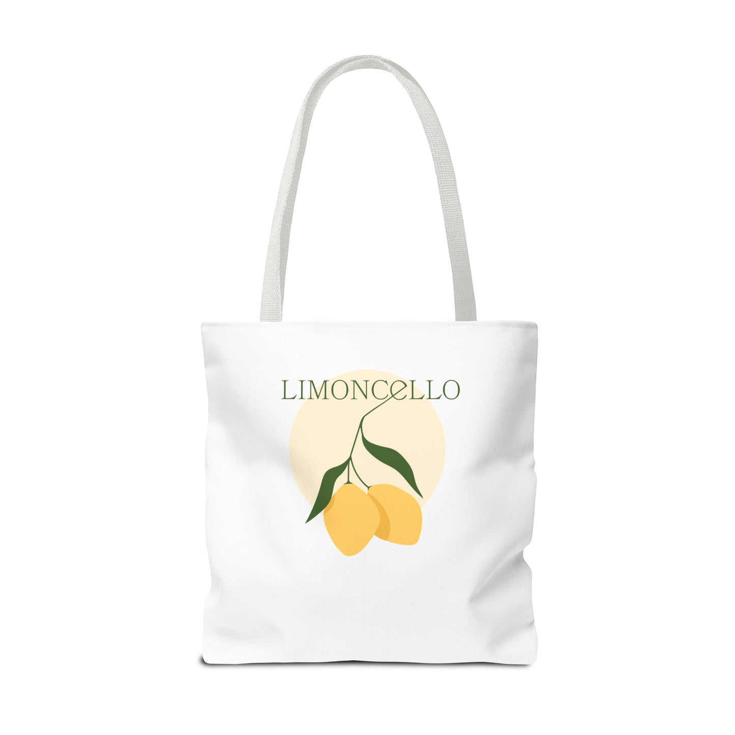 Tote Bag — Cute Vegan Avocado & Limoncello Lemon Print Eco Tote