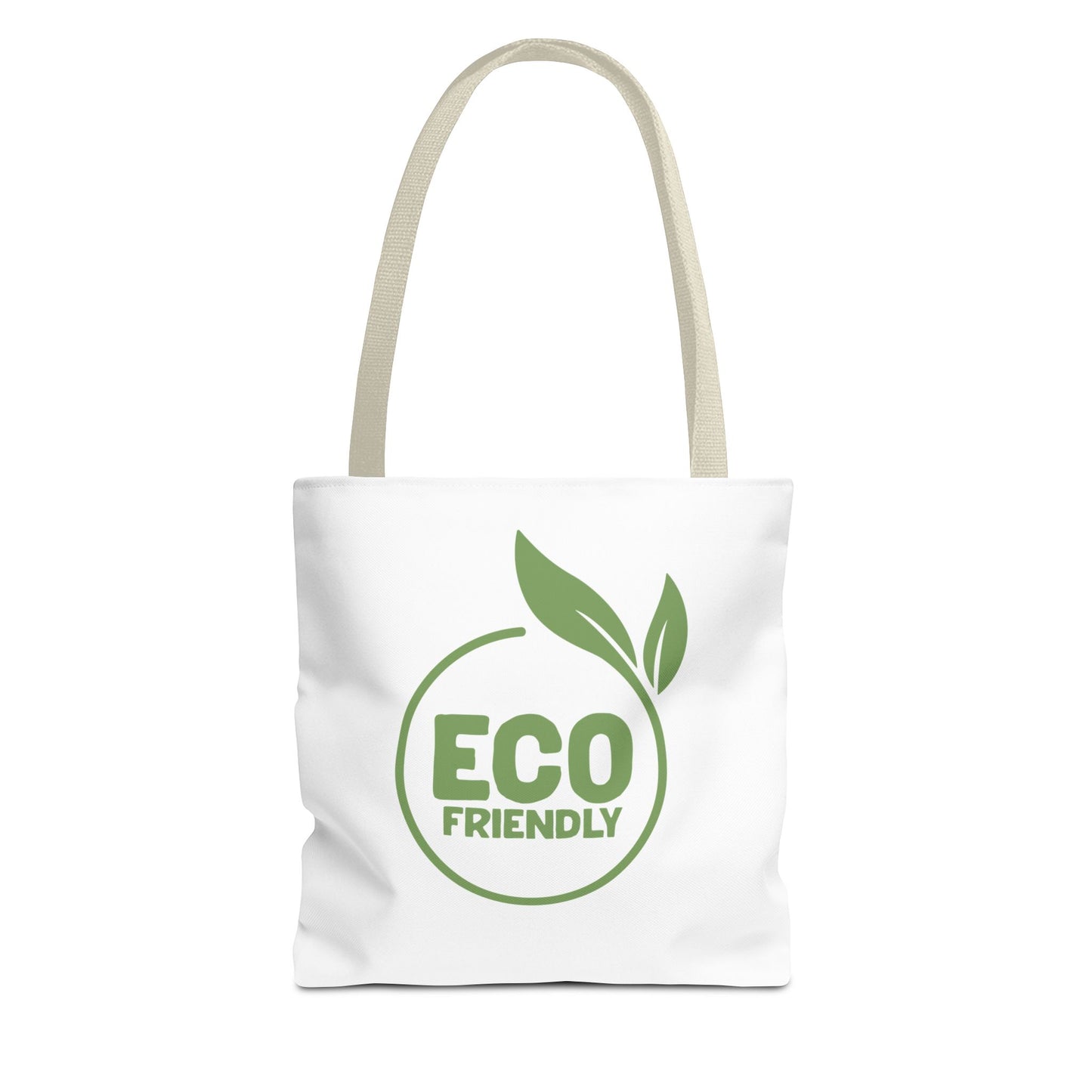 Eco-Friendly Tote Bag – Reusable Market Bag with Green Leaf Logo