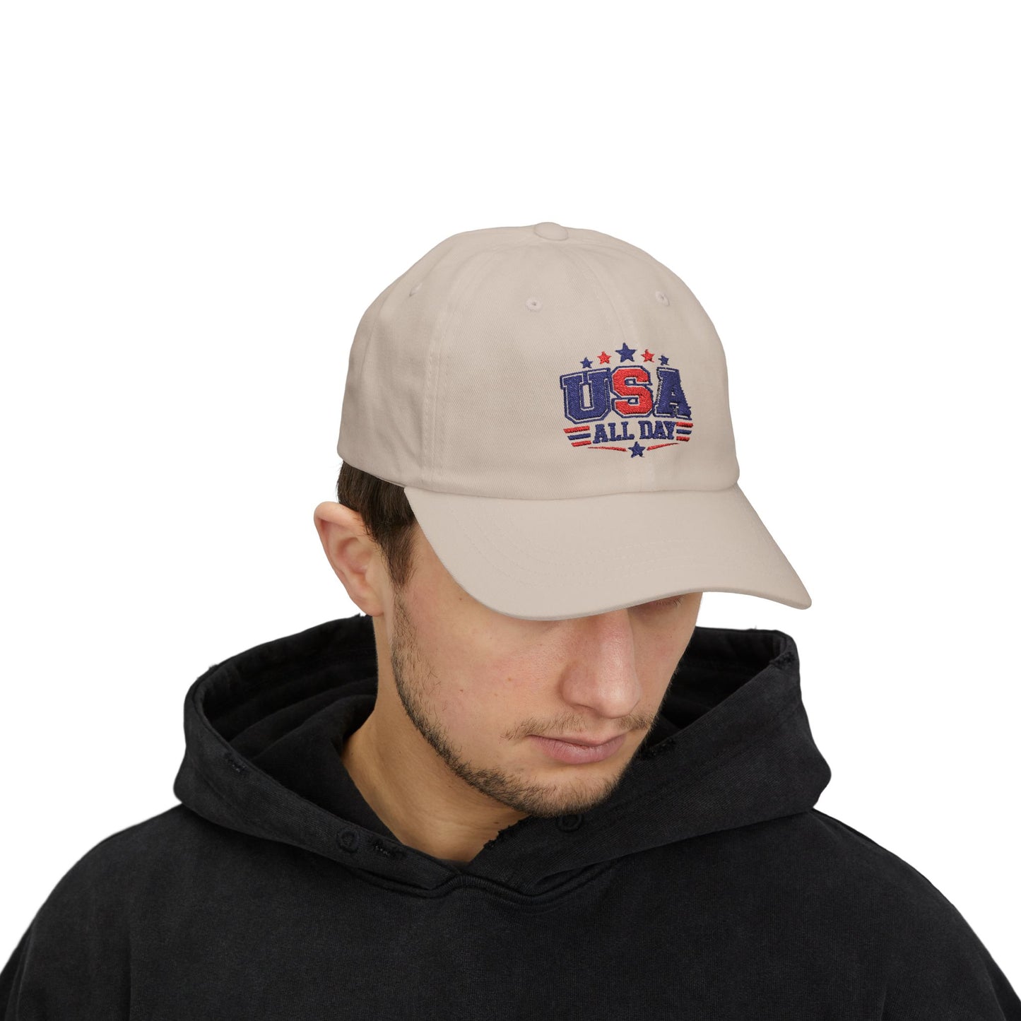USA All Day Dad Cap — Patriotic Adjustable Baseball Hat