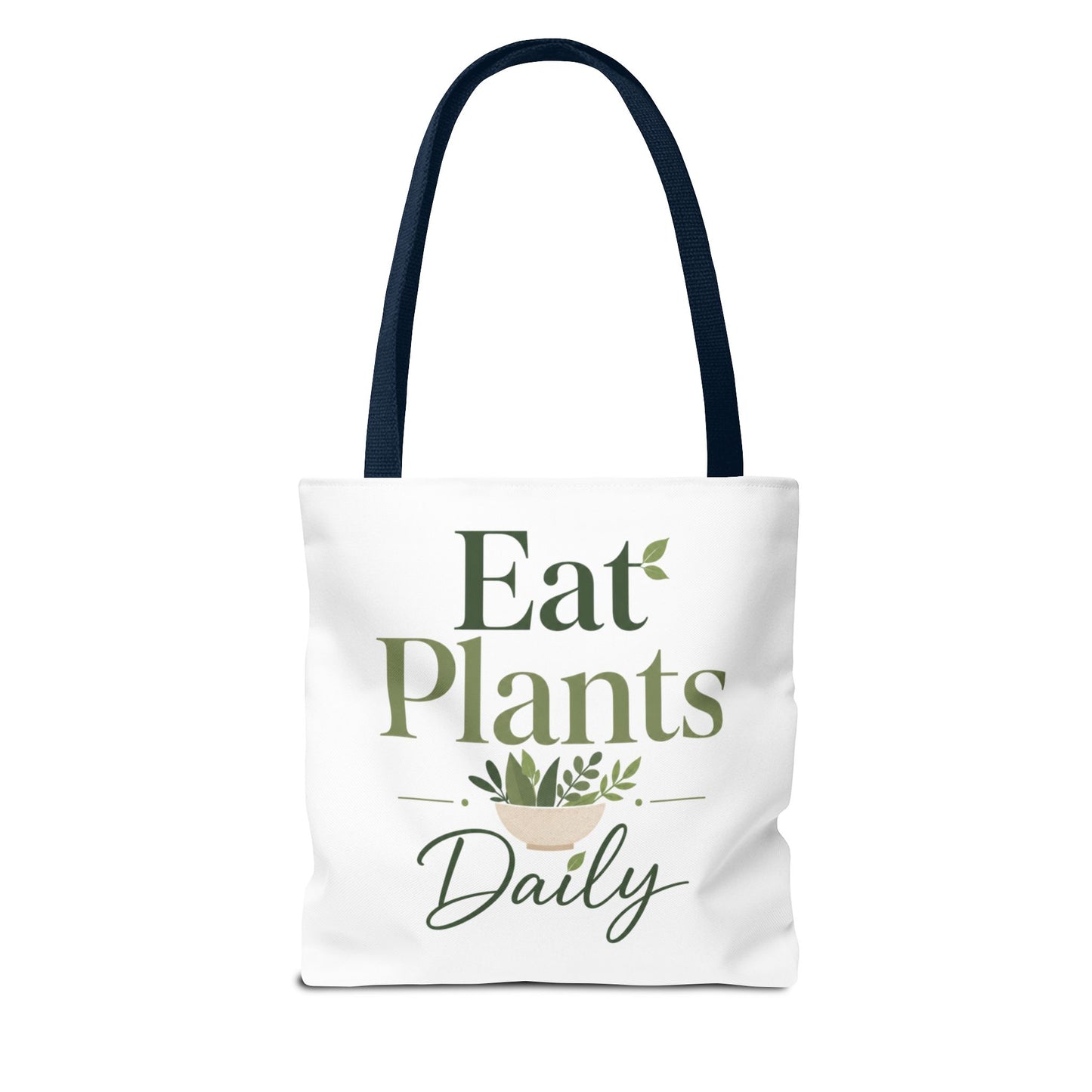 Plant-Based Tote Bag – "Plant Based Life" / "Eat Plants Daily" Eco-Friendly Canvas Tote