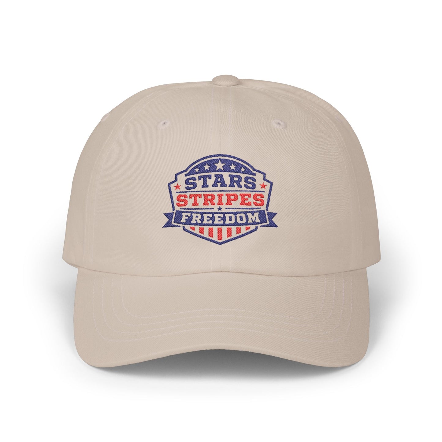 Dad Cap — Stars Stripes Freedom Embroidered Patriotic Hat