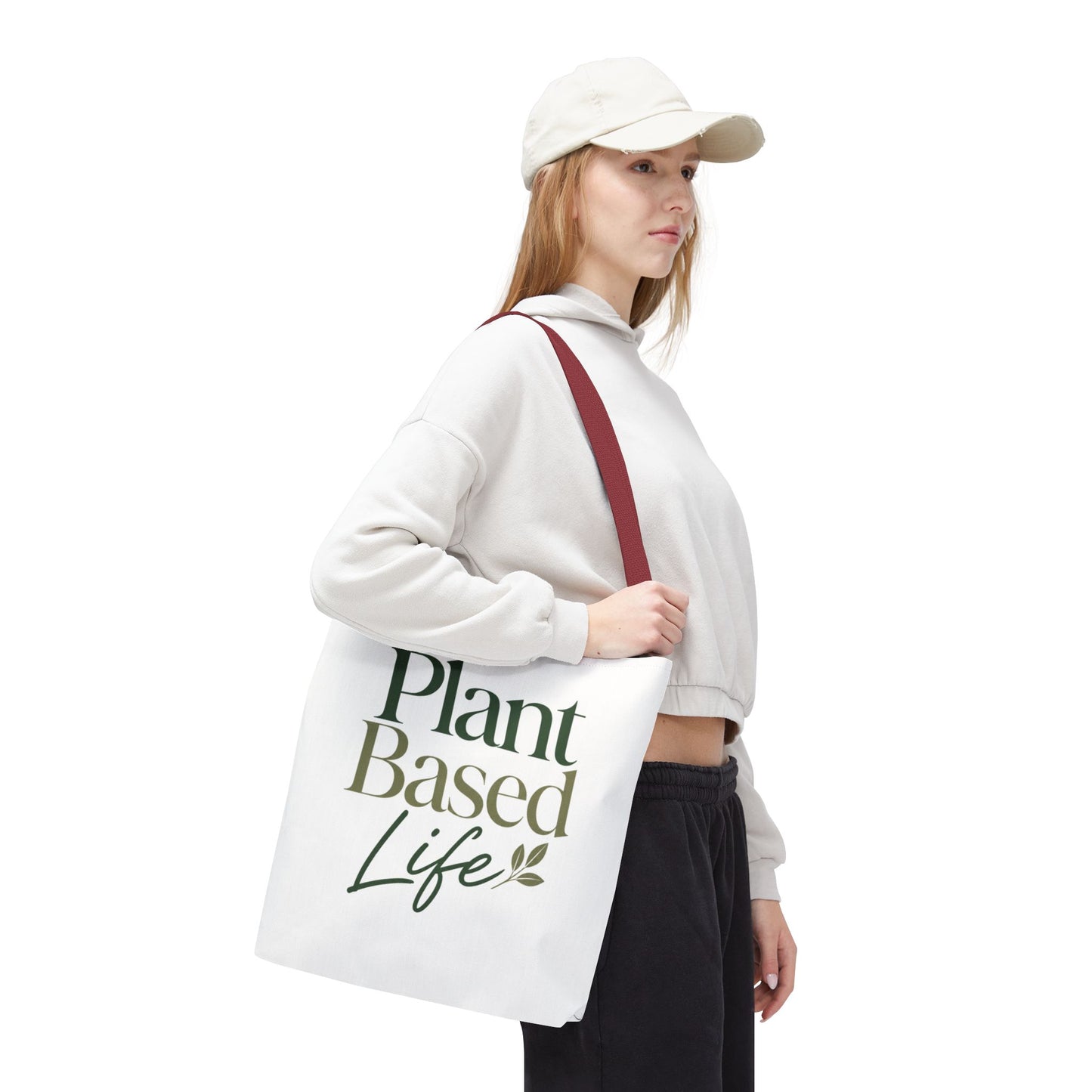 Plant-Based Tote Bag – "Plant Based Life" / "Eat Plants Daily" Eco-Friendly Canvas Tote