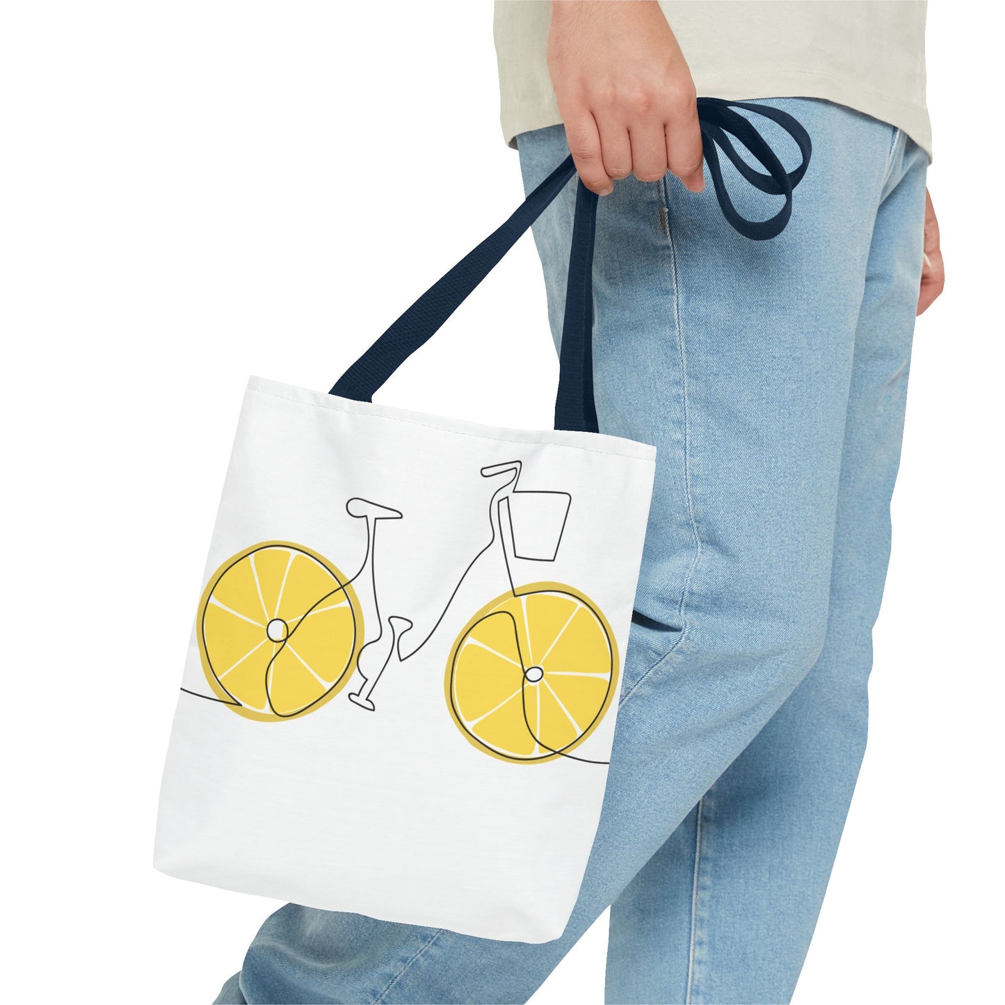 Choose Plants Always Tote Bag — Lemon Bike Floral Eco-Friendly Shopper