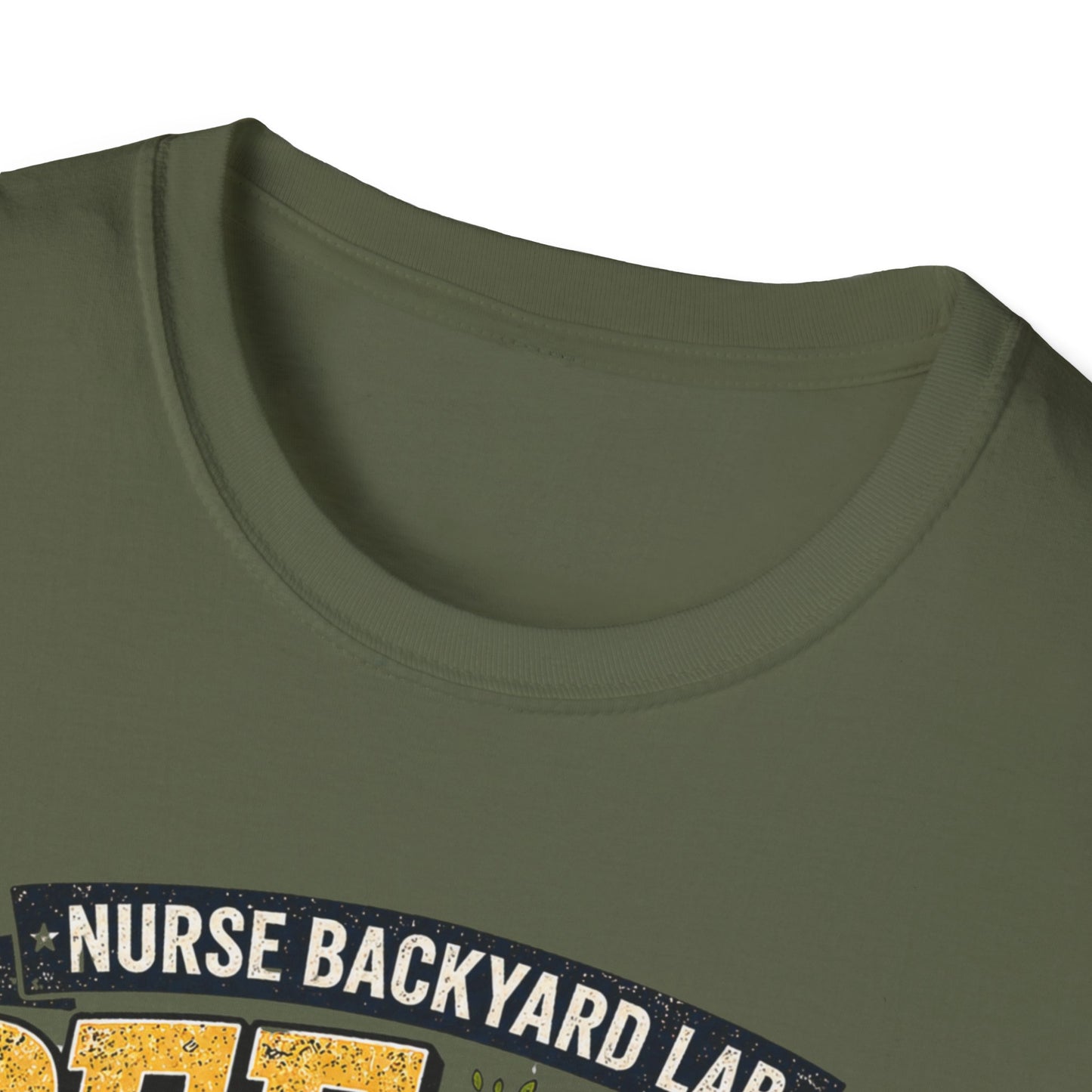 Funny Nurse T-Shirt - "Pee Under a Tree" Backyard Lab Humor Top for Veterinary & Dog Lovers