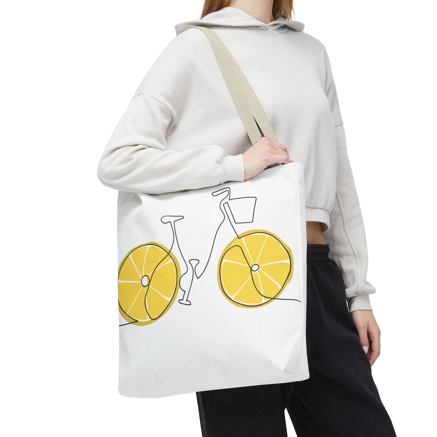 Choose Plants Always Tote Bag — Lemon Bike Floral Eco-Friendly Shopper
