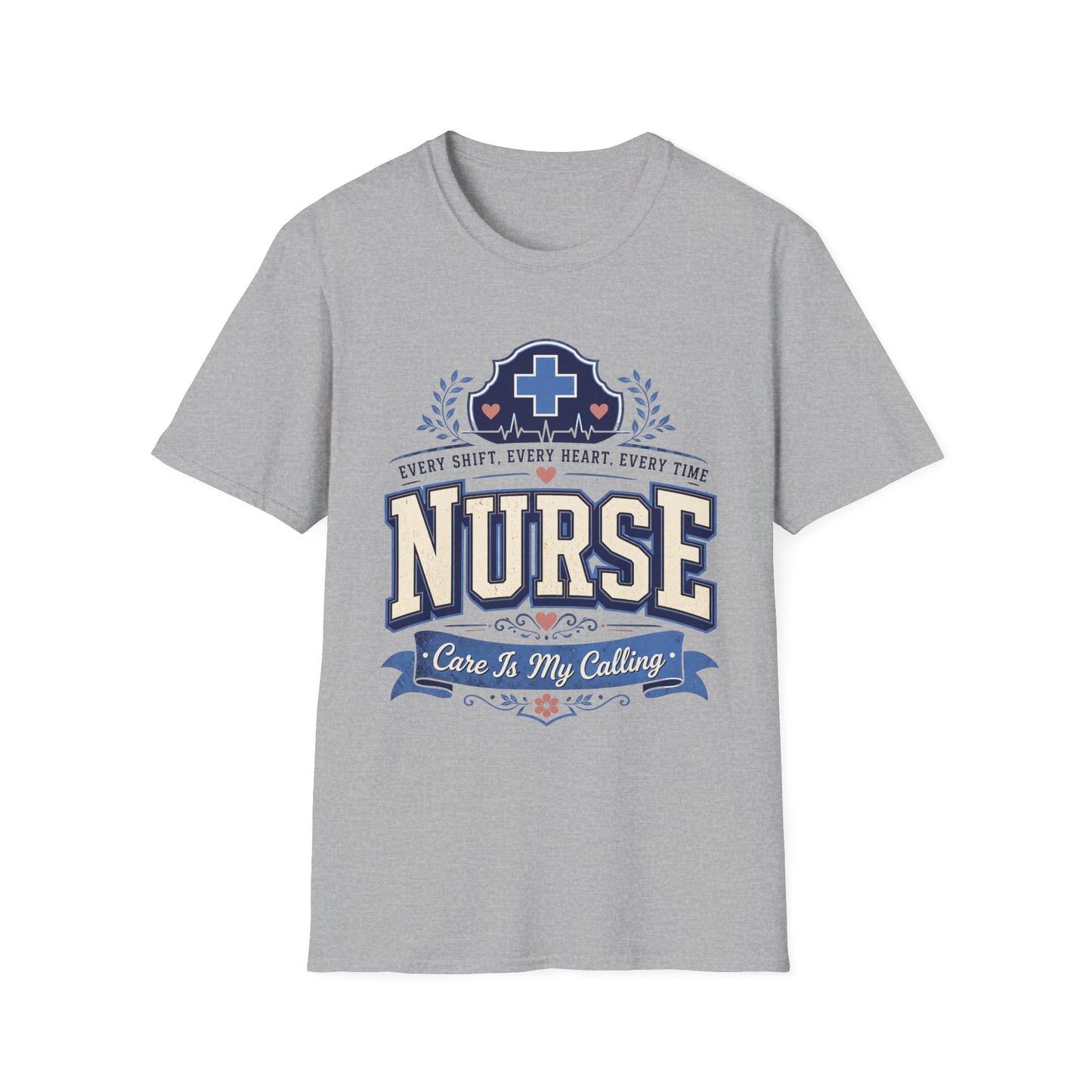 Nurse T-Shirt – "Care Is My Calling" Graphic Tee for Nurses, Nursing Gifts & Appreciation