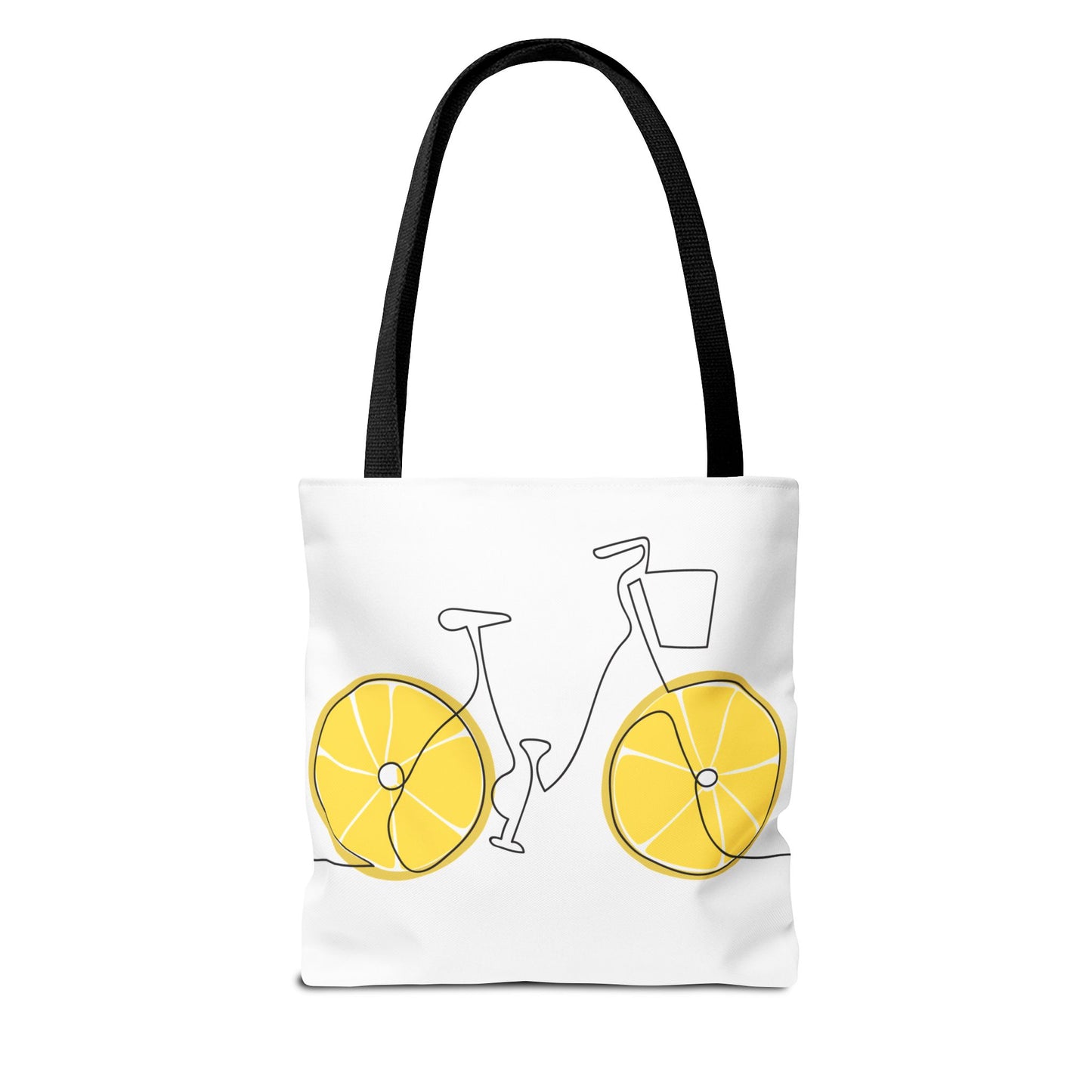 Tote Bag - "Mom Mode: Autumn Edition" & Lemon Wheel Bicycle Graphic Tote