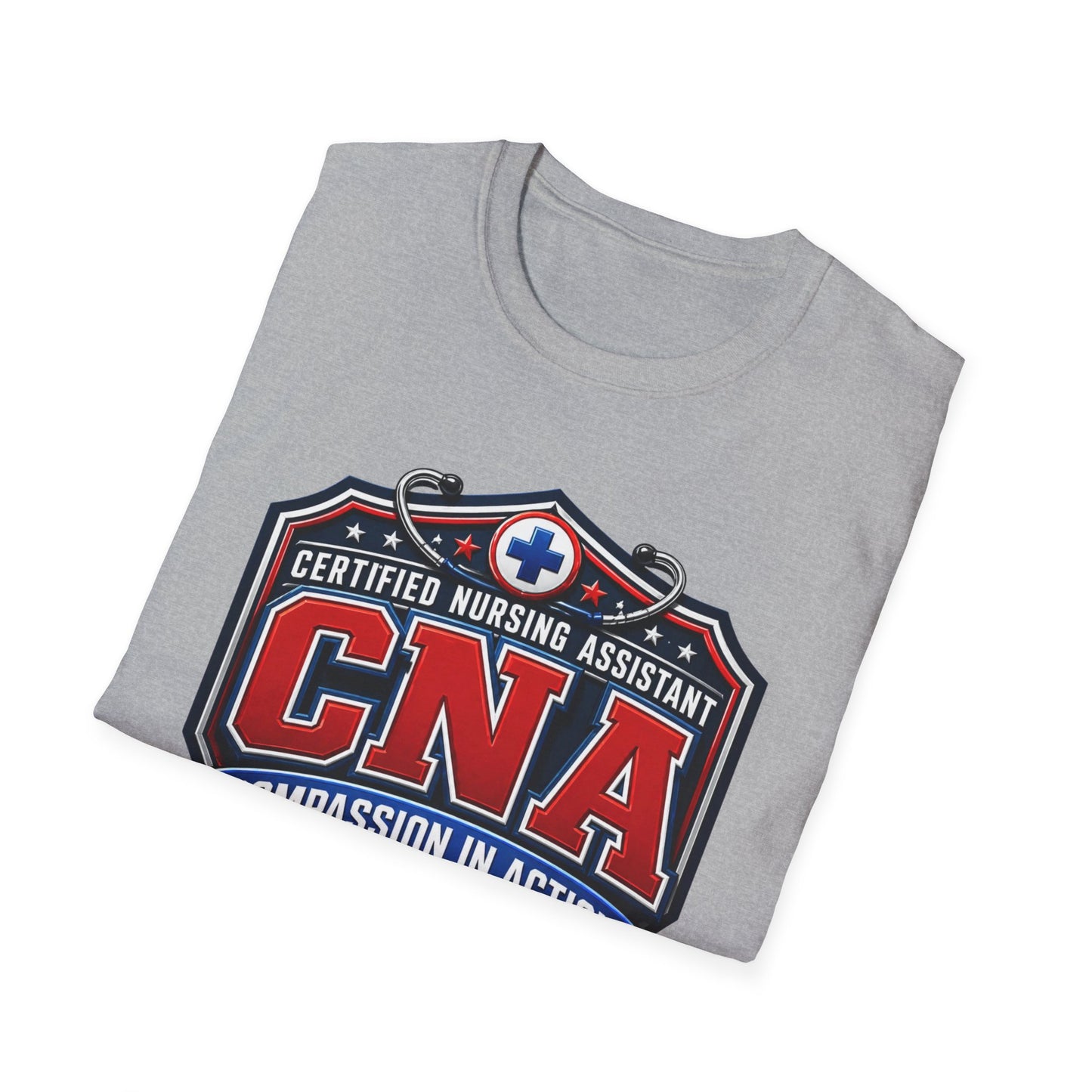 CNA T-Shirt – Certified Nursing Assistant ‘Compassion in Action’ Design
