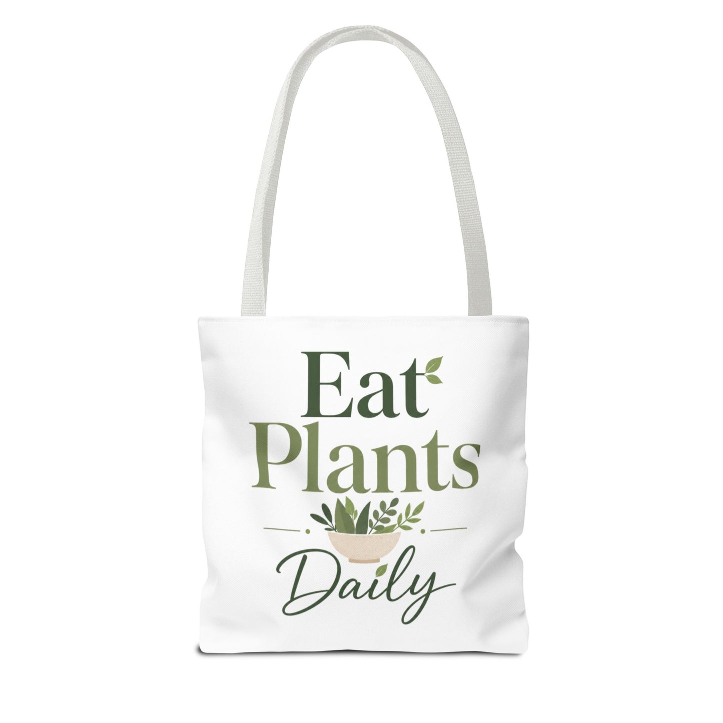 Plant-Based Tote Bag – "Plant Based Life" / "Eat Plants Daily" Eco-Friendly Canvas Tote