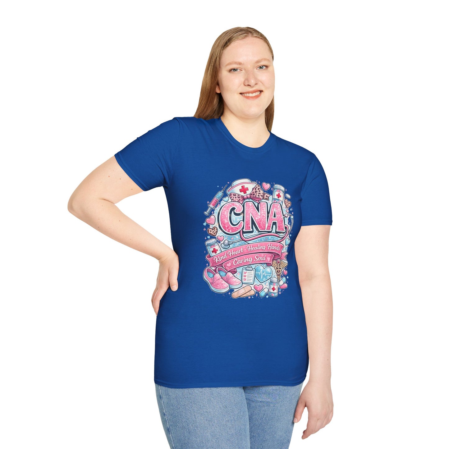 CNA Heart & Healing T-Shirt — Certified Nursing Assistant Tribute Tee