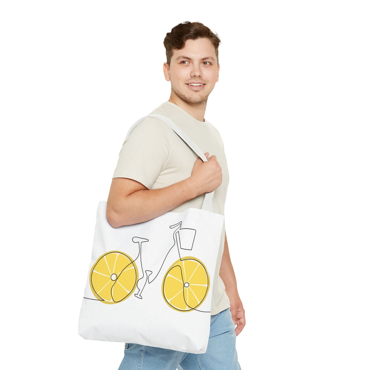Choose Plants Always Tote Bag — Lemon Bike Floral Eco-Friendly Shopper
