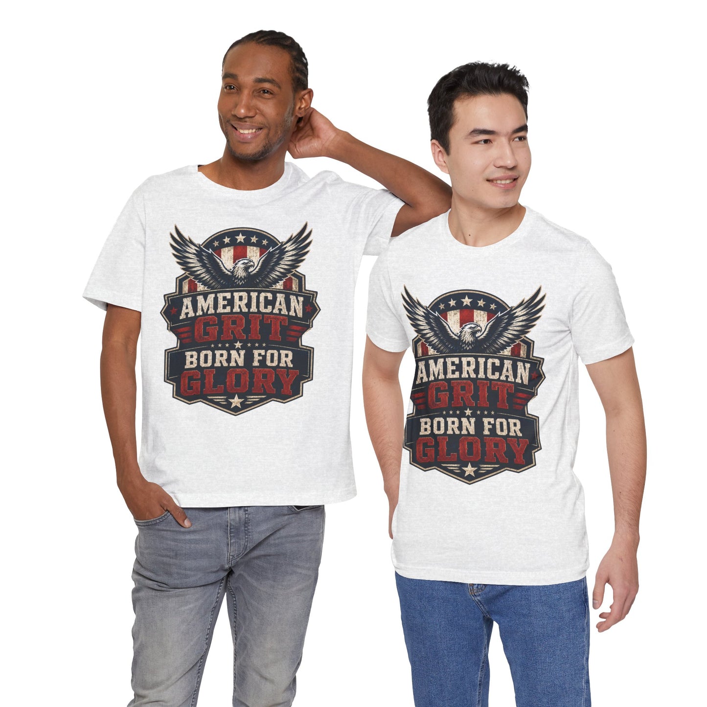 American Grit Tee — "Born for Glory" Patriotic Eagle T-Shirt