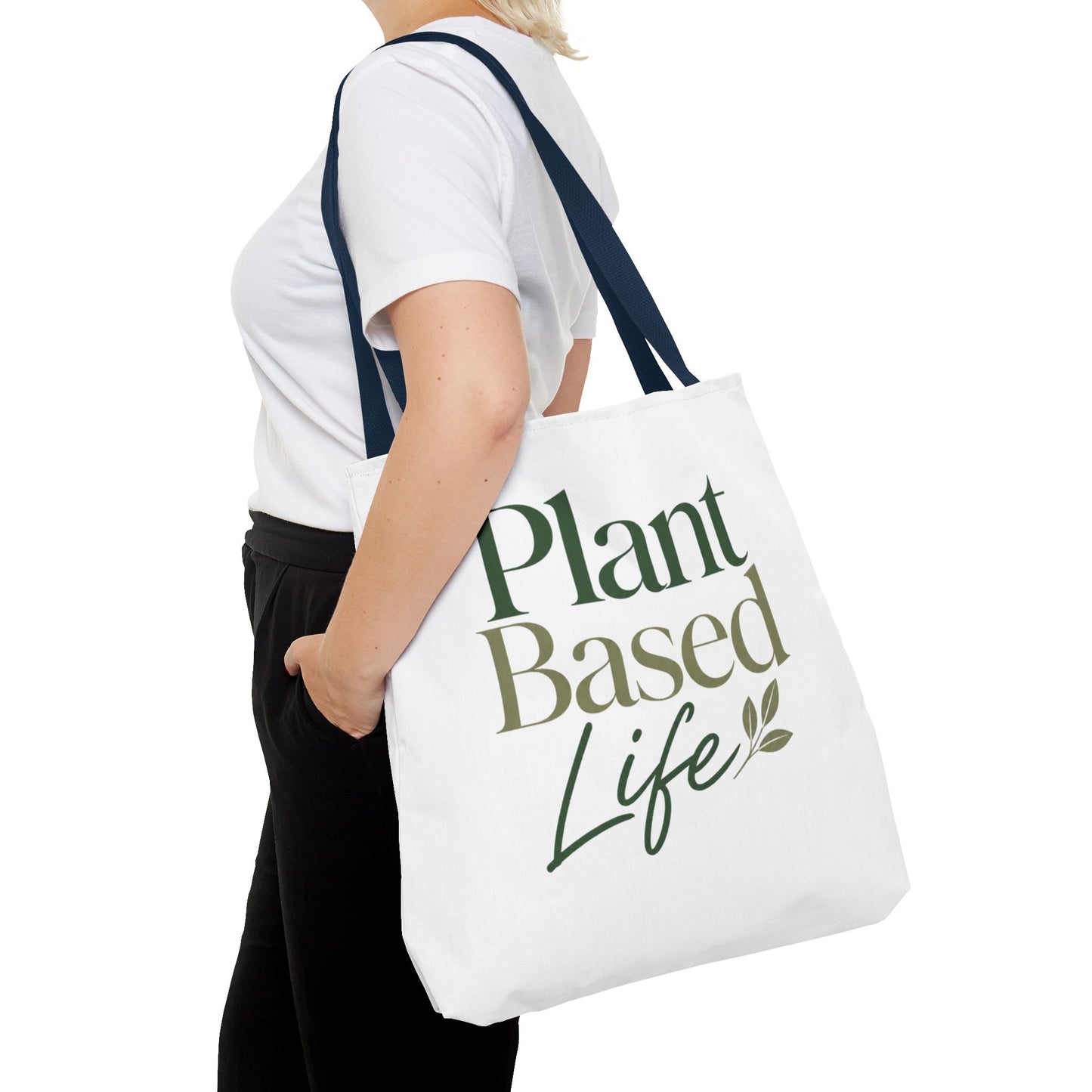 Plant-Based Tote Bag – "Plant Based Life" / "Eat Plants Daily" Eco-Friendly Canvas Tote