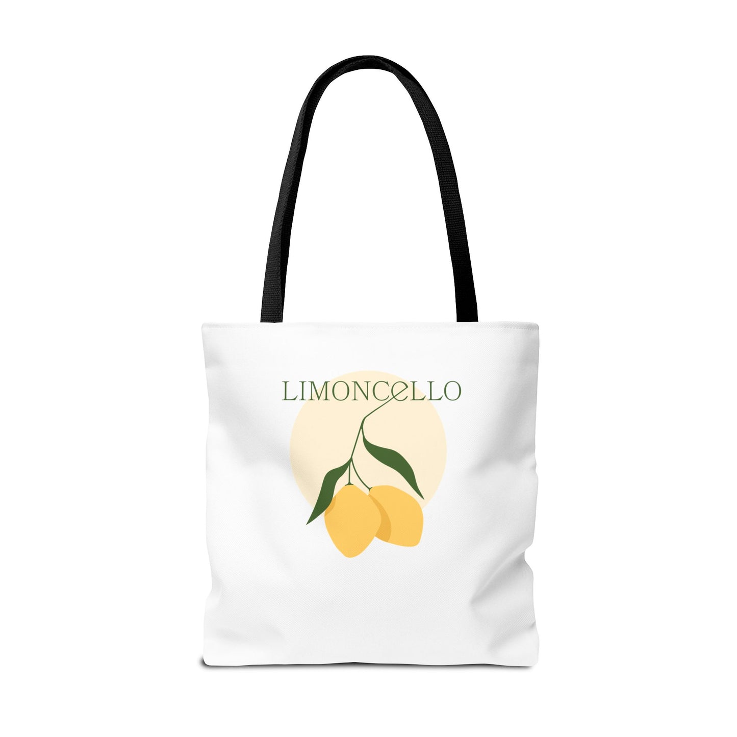 Tote Bag — Cute Vegan Avocado & Limoncello Lemon Print Eco Tote