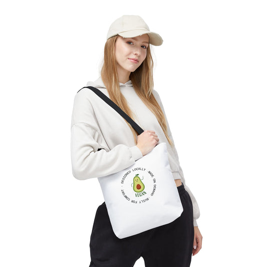 Tote Bag — Cute Vegan Avocado & Limoncello Lemon Print Eco Tote